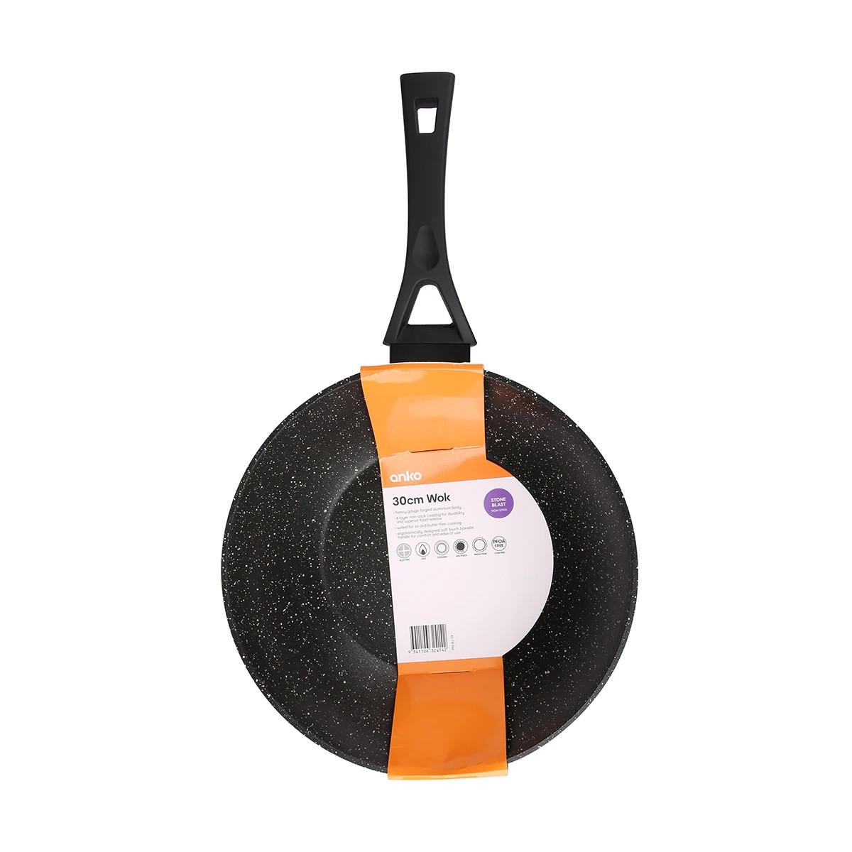 3 30cm Stone Blast Wok, 3 of 3