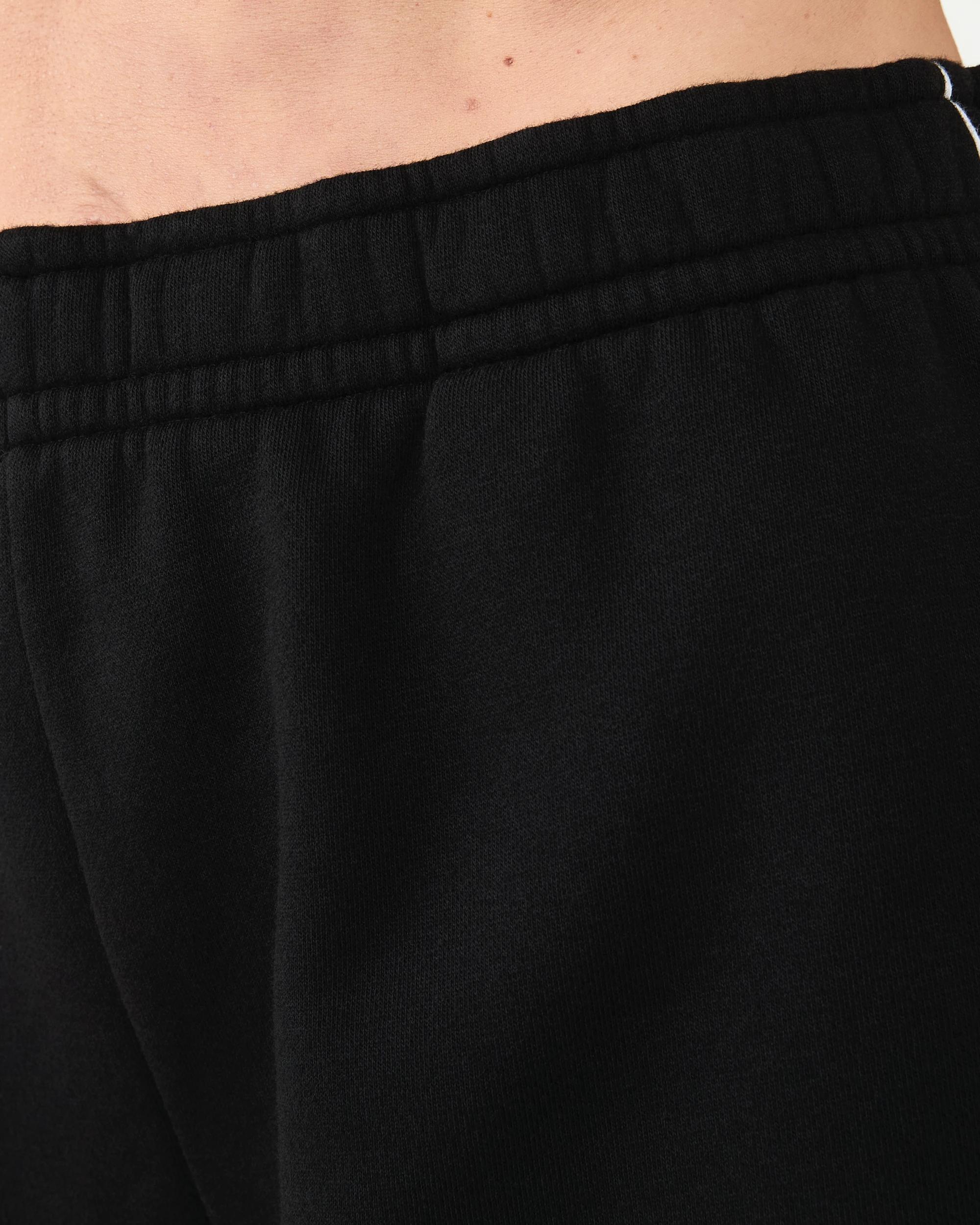 4 Active Womens A-Line Fleece Shorts Black, 4 of 7
