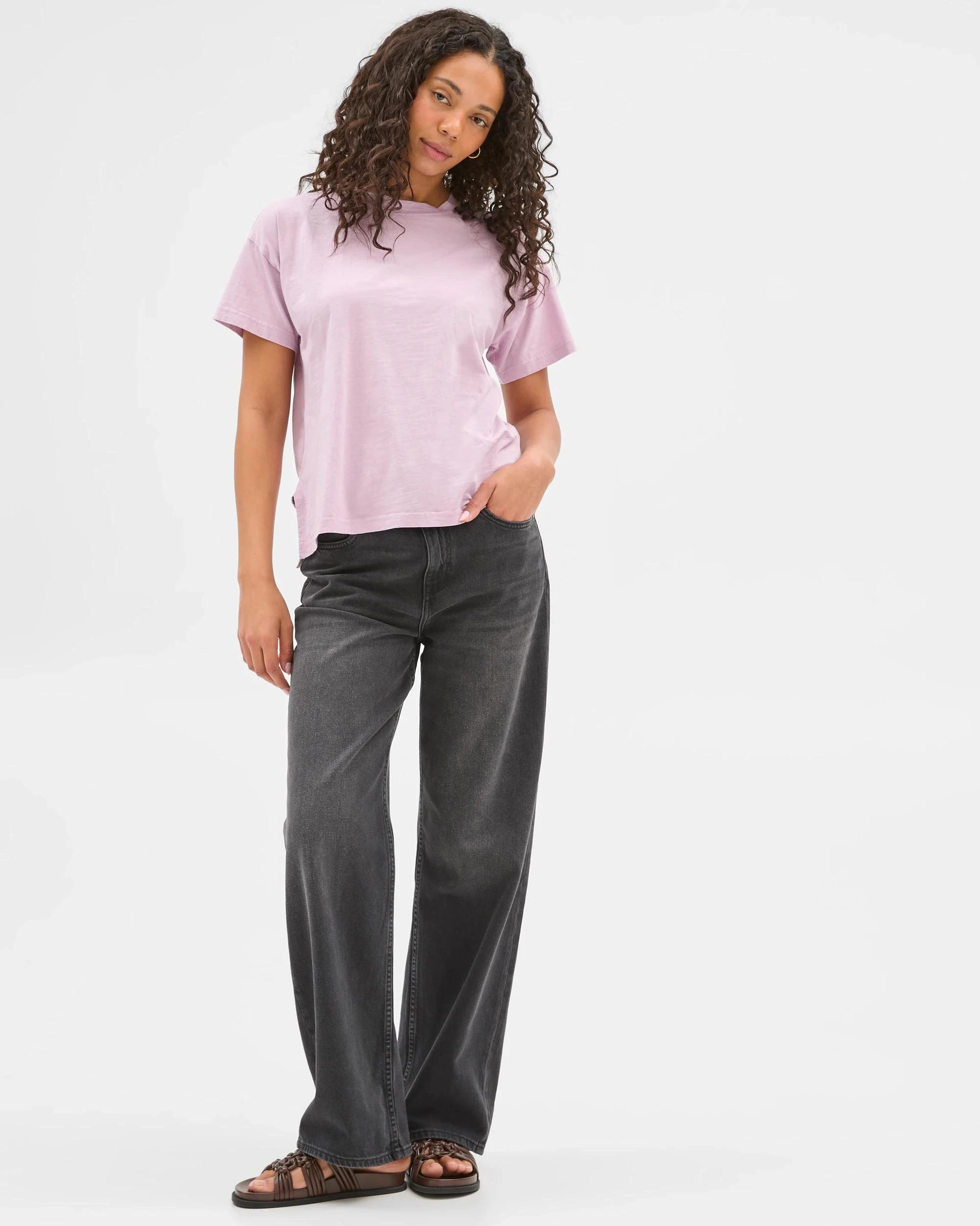 2 Target Australian Cotton Relaxed Slub T-Shirt WISTERIA, 2 of 6