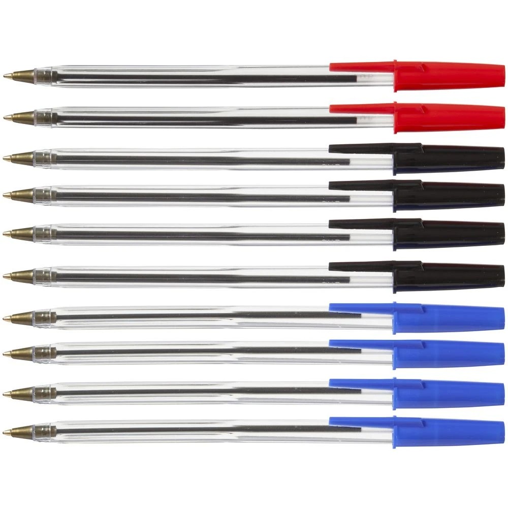 2 Keji Ballpoint Pens 1mm Assorted 10 Pack, 2 of 2