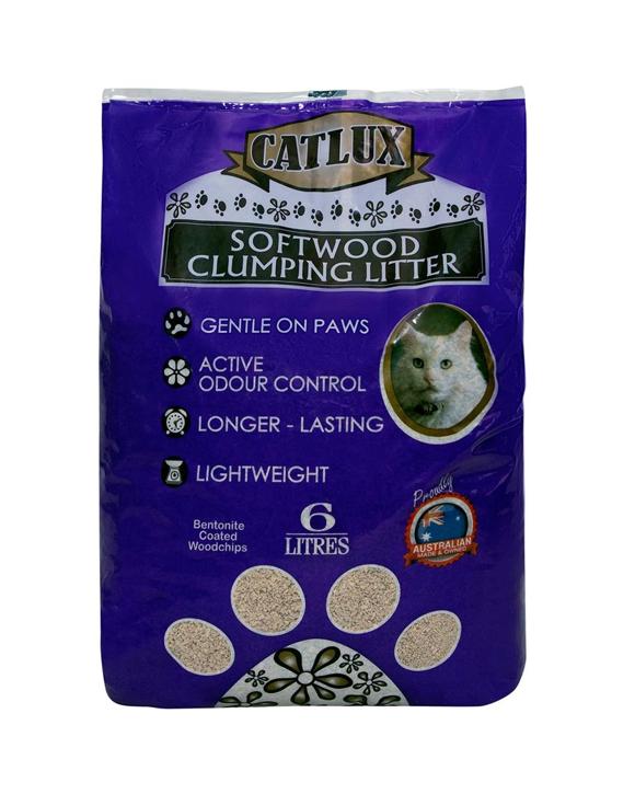 Catlux Odour Control Softwood Cat Clumping Litter 6L