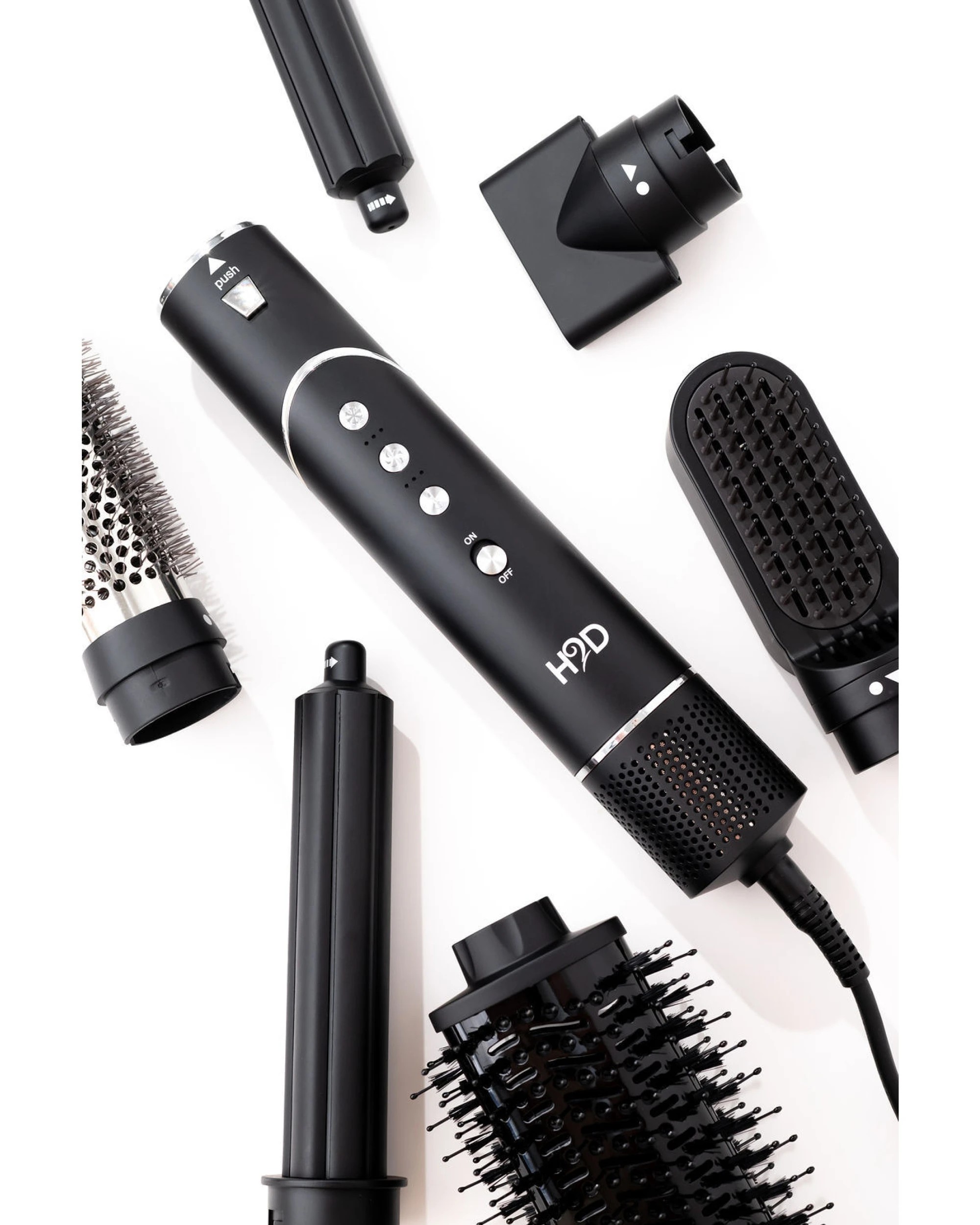 4 H2D 6-in-1 Ultra Styler Hair Styling Tool in Black Rose, 4 of 9