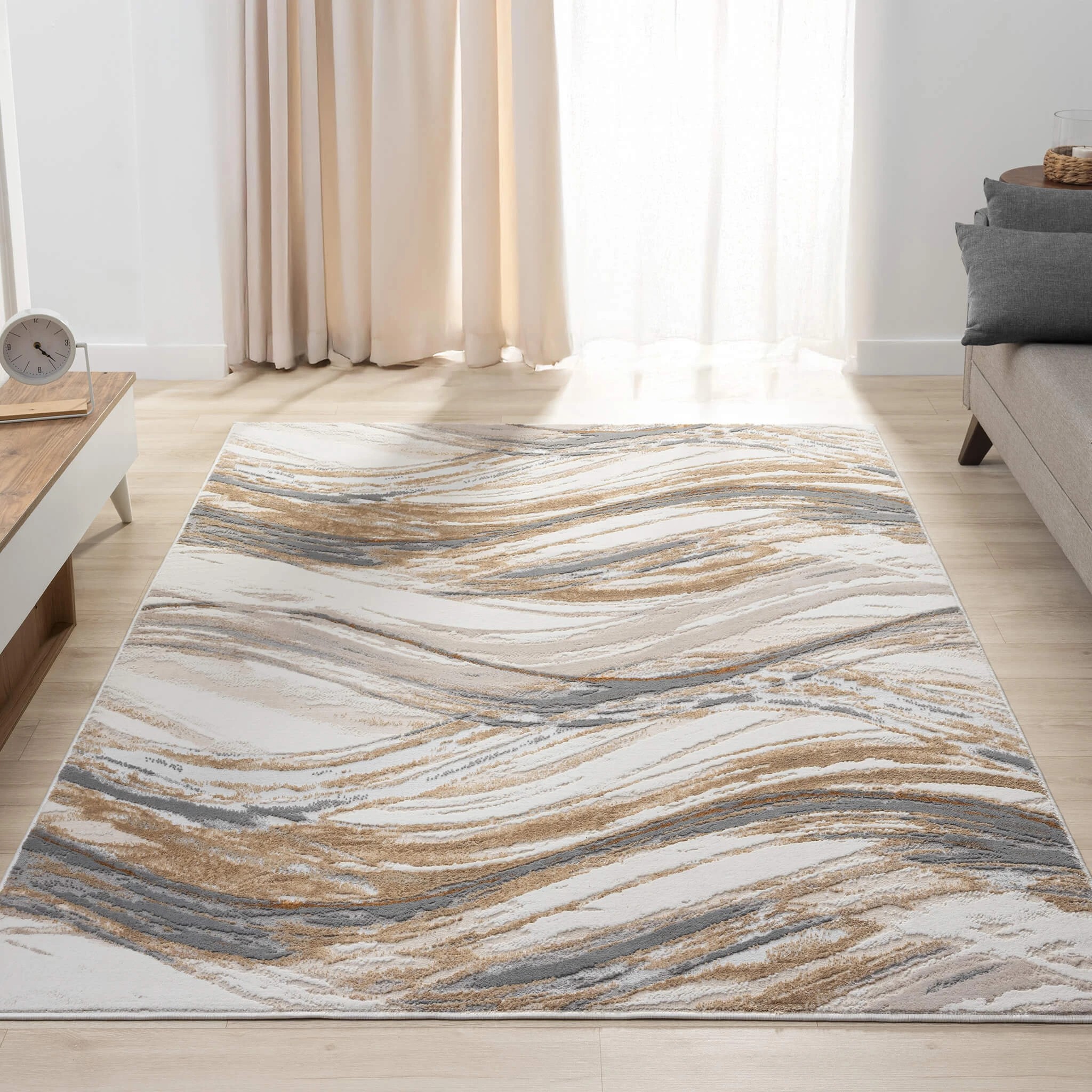 2 La Grace Home Weston Premium Rug - 160x230cm - Sand, 2 of 10