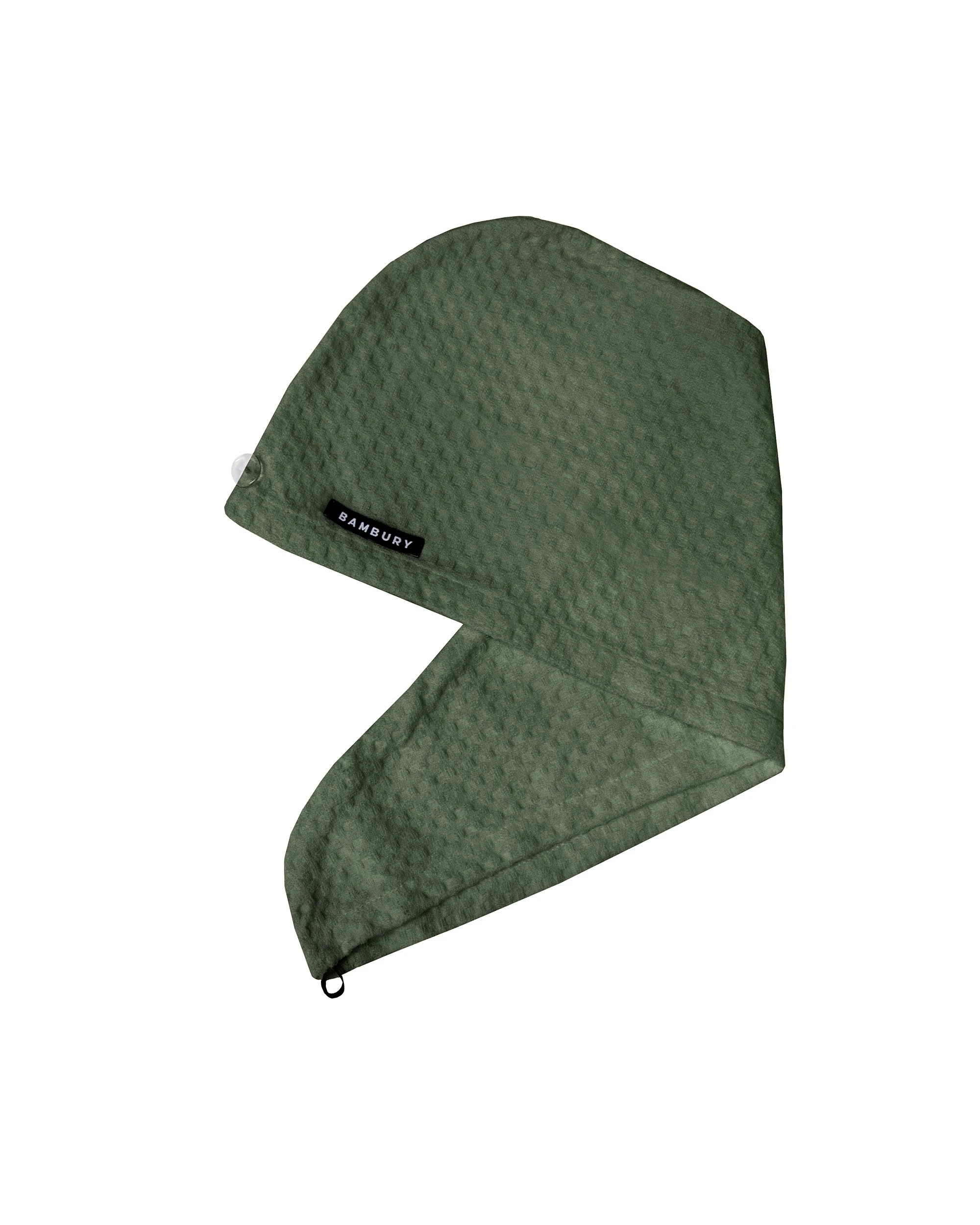 1 Matrix Microfibre Hair Wrap Unique Waffle Fabric Absorbent Quick-Dry Moss - Green, 1 of 4