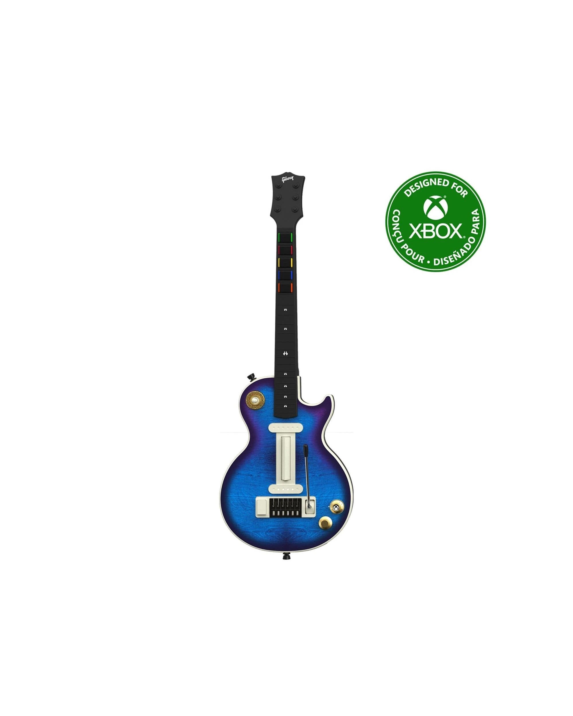 2 Gibson Les Paul Blueberry Burst Pro Edition Guitar Controller - Xbox - Blue, 2 of 7