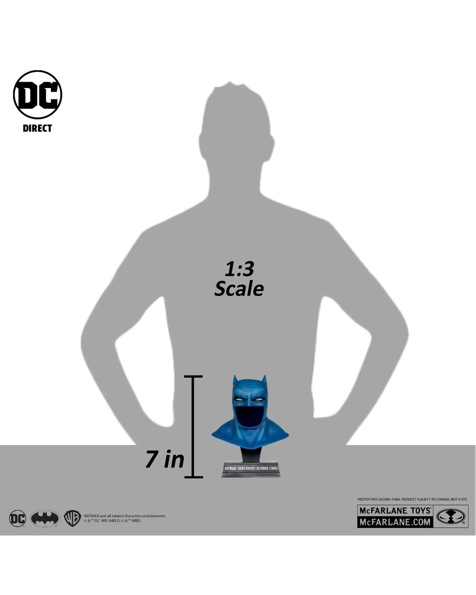 7 DC Direct Batman The Dark Knight Returns - 1986 -  Cowl 1:3 Scale Replica, 7 of 10