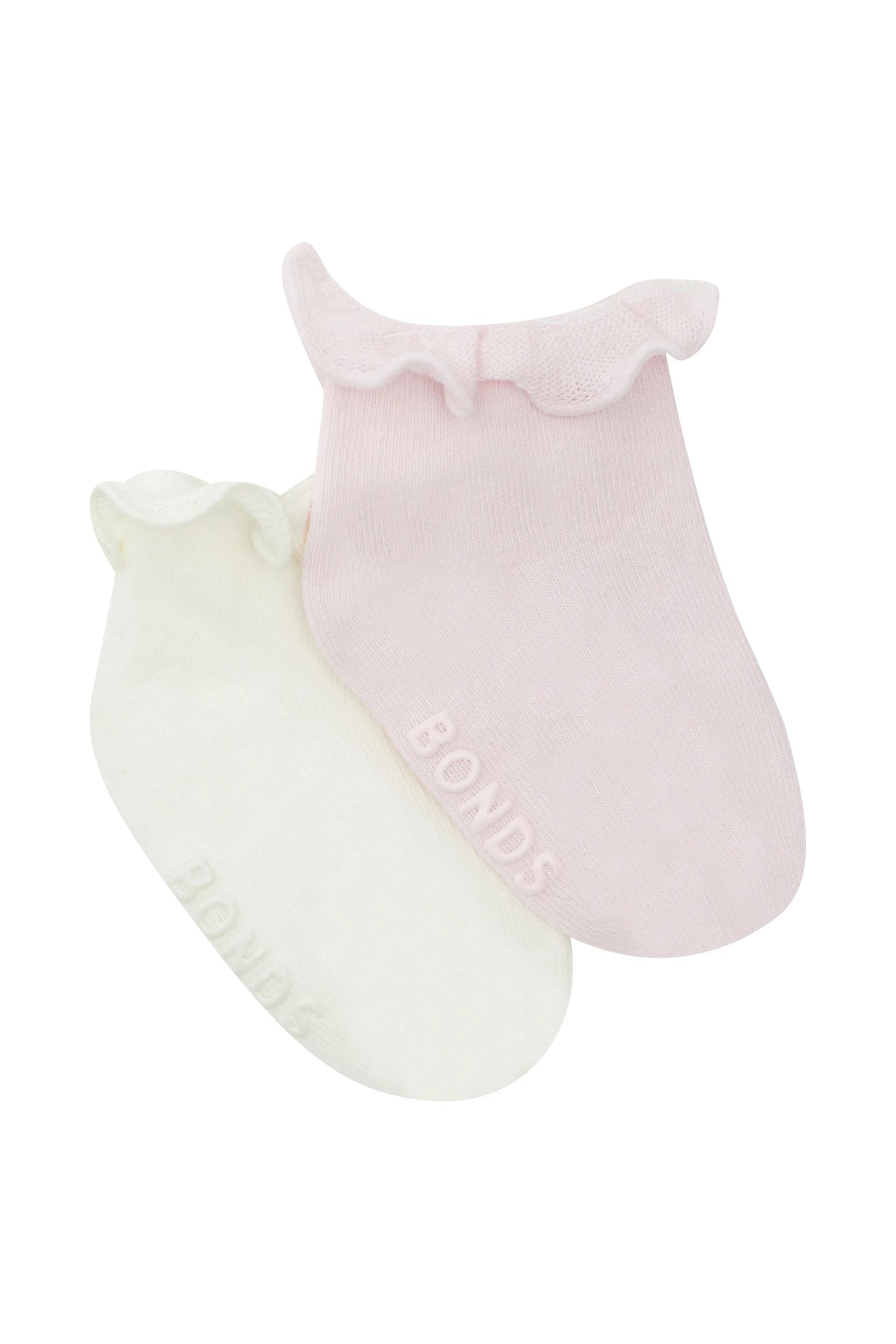 3 Bonds Baby 2 Pack Frill Anklet Socks MULTI, 3 of 9