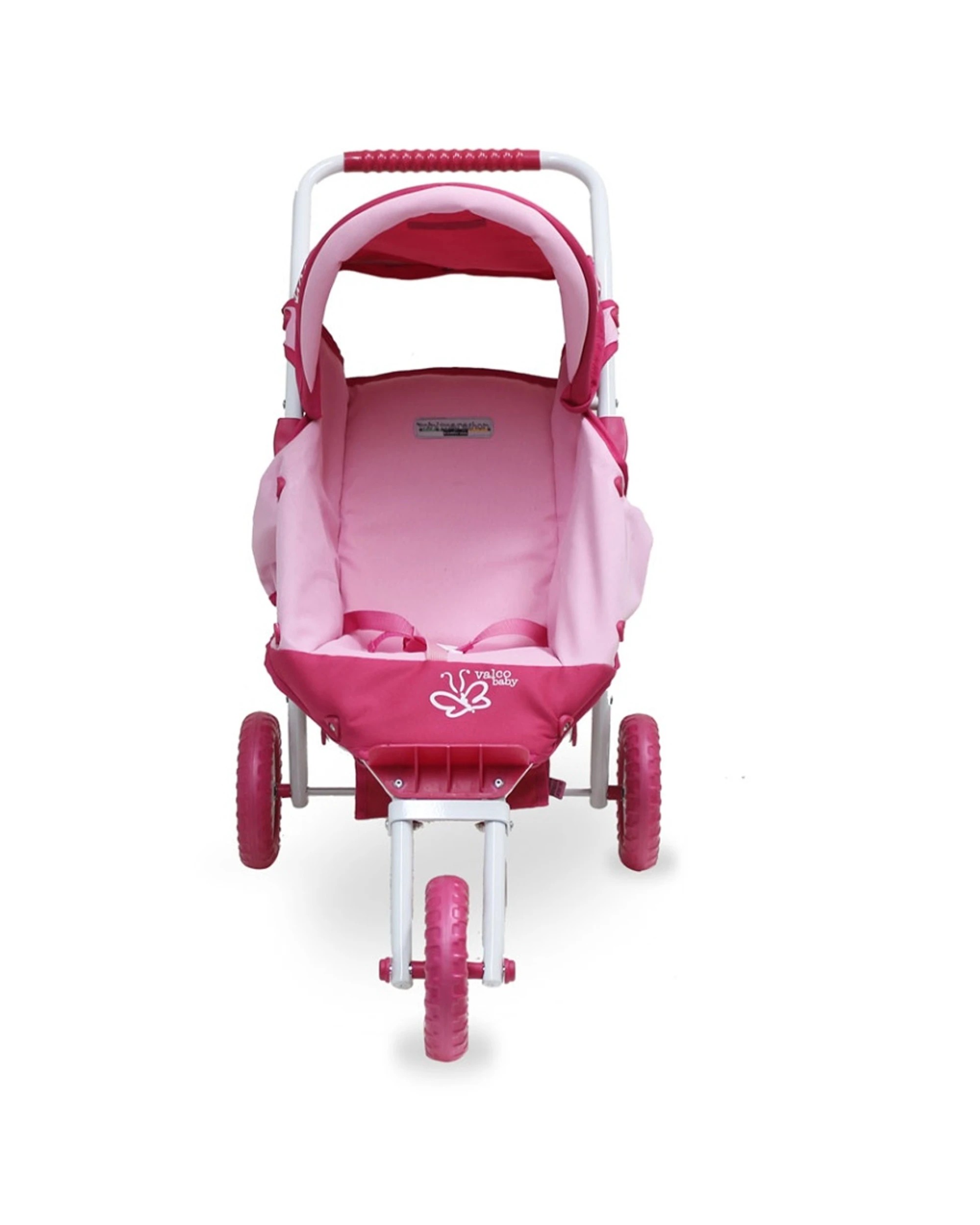 6 JustLikeMum Mini Marathon Butterfly Kids Doll Stroller Pram Toddler Seat - Pink, 6 of 7