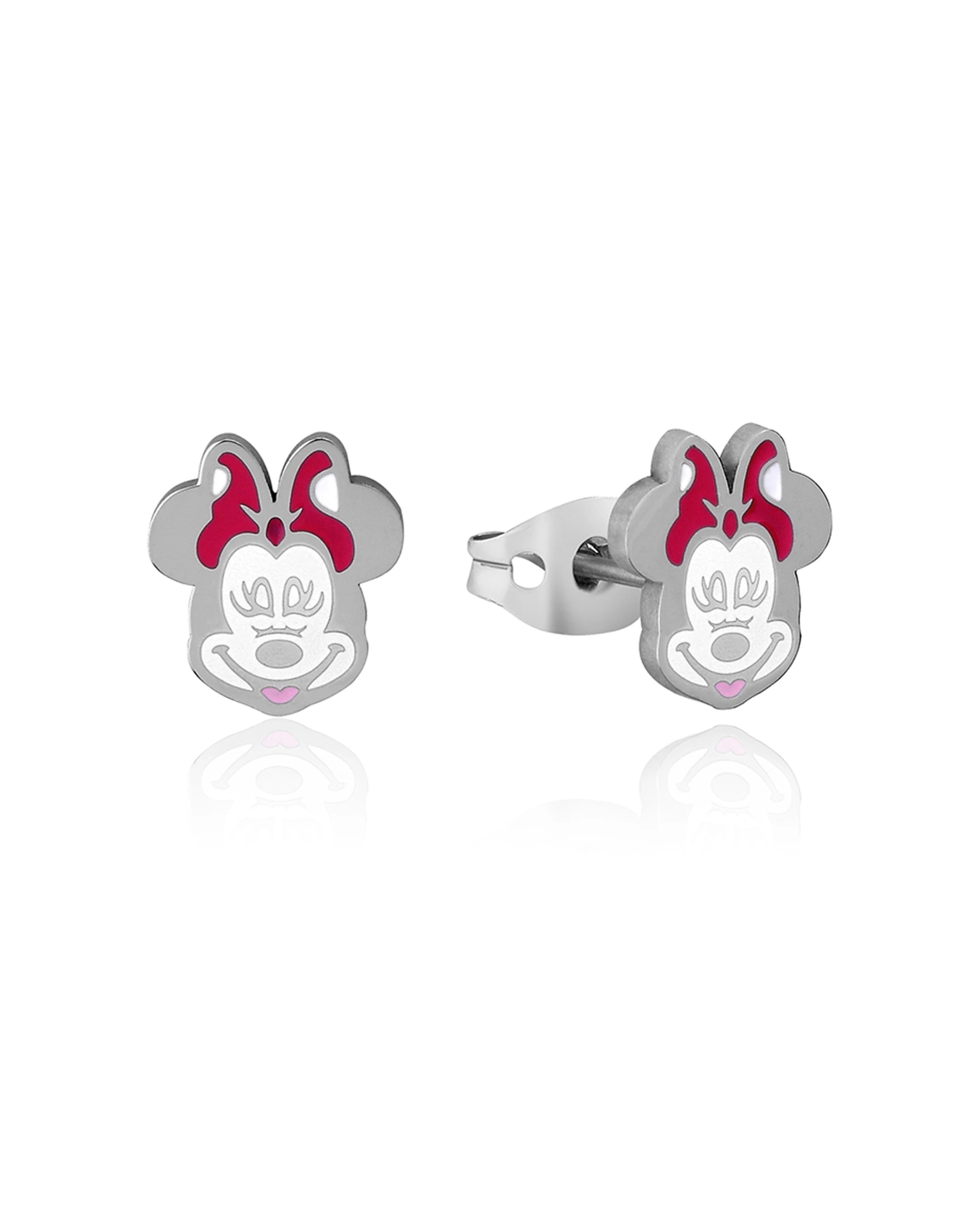 1 Couture Kingdom Disney Minnie Mouse Stainless Steel Stud Earrings 12mm - Multi, 1 of 3