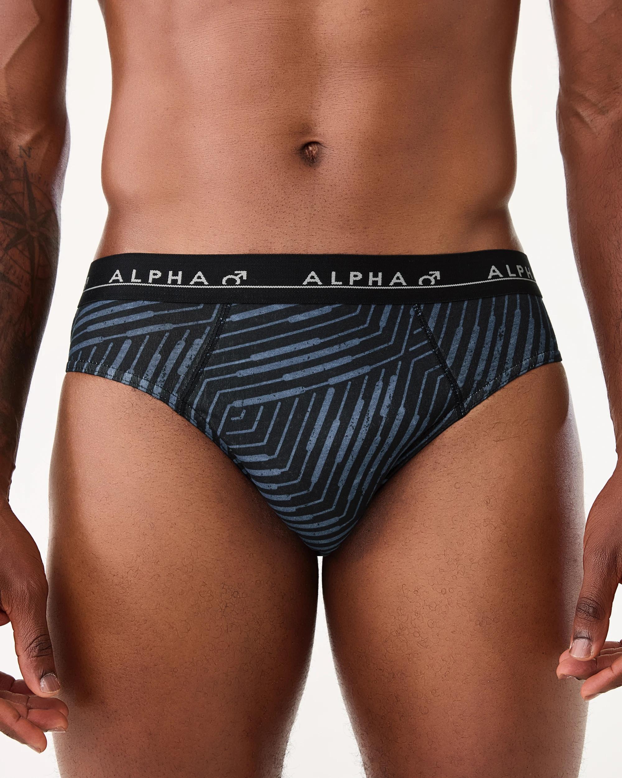 5 5 Pack Printed Briefs Nvy Palm, 5 of 10