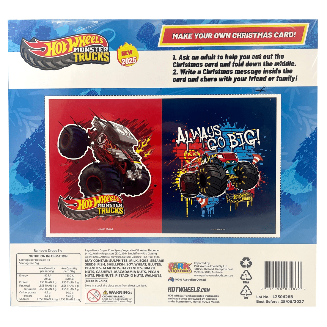 3 Hot Wheels Surprise Advent Calendar 90g, 3 of 3