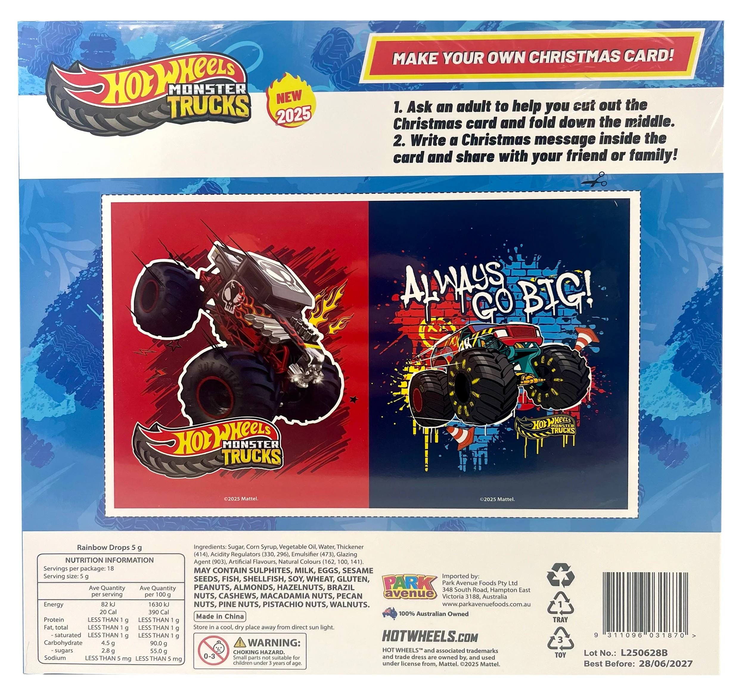 3 Hot Wheels Surprise Advent Calendar 90g, 3 of 3