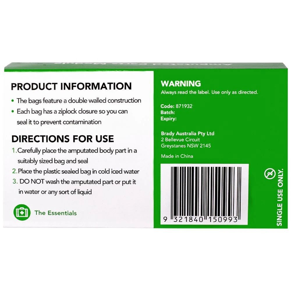 2 First Aiders Choice Amputated Parts Plastic Bag Module, 2 of 5