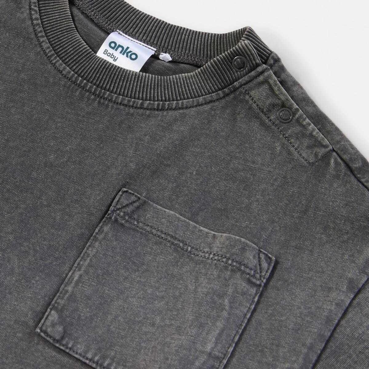 3 2 Pack Short Sleeve Oversized Wash T-shirt BEIGE, CHARCOAL, 3 of 6