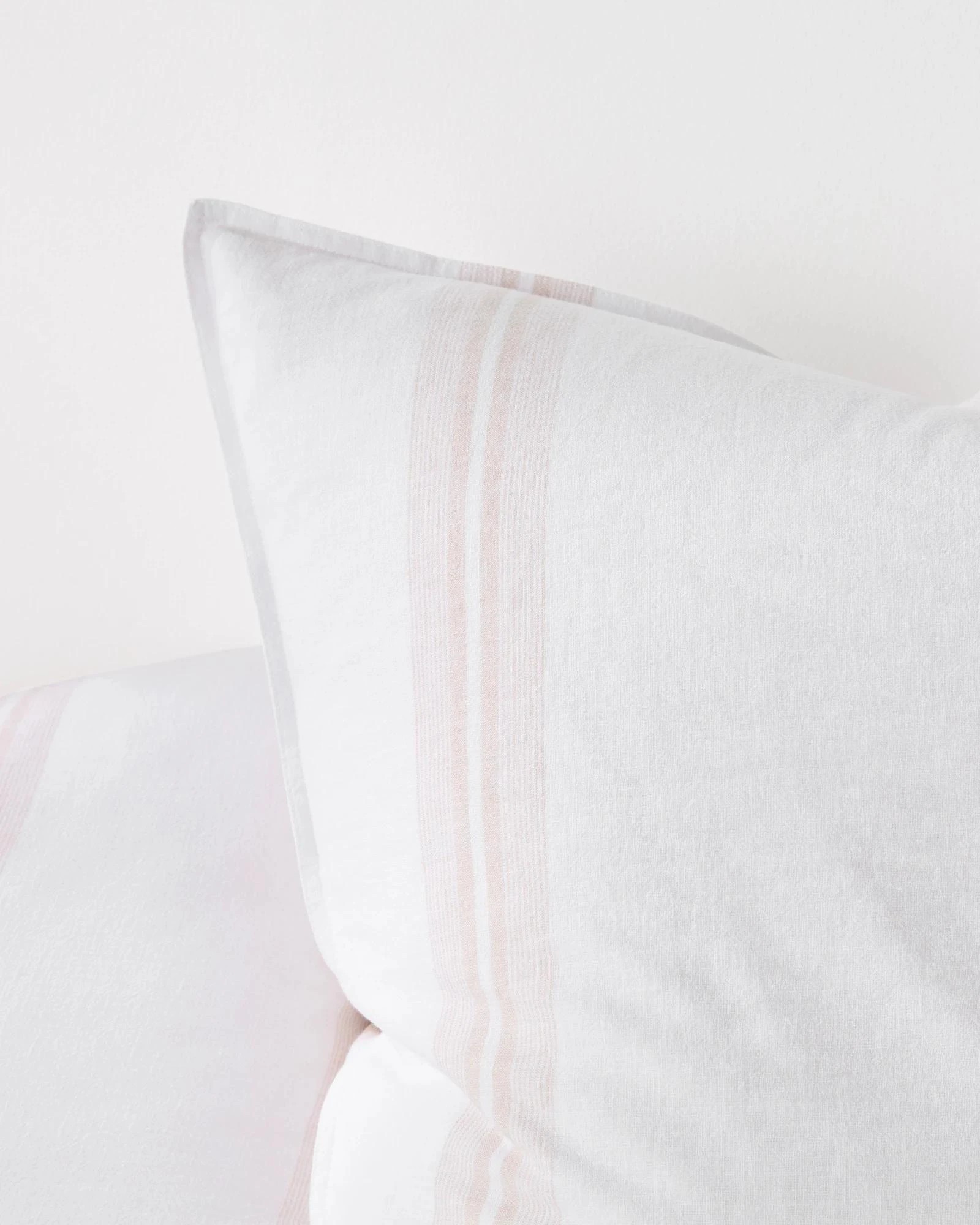 4 Target Rowie Stripe Linen/Cotton European Pillowcase - Queen Bed - Natural, 4 of 4