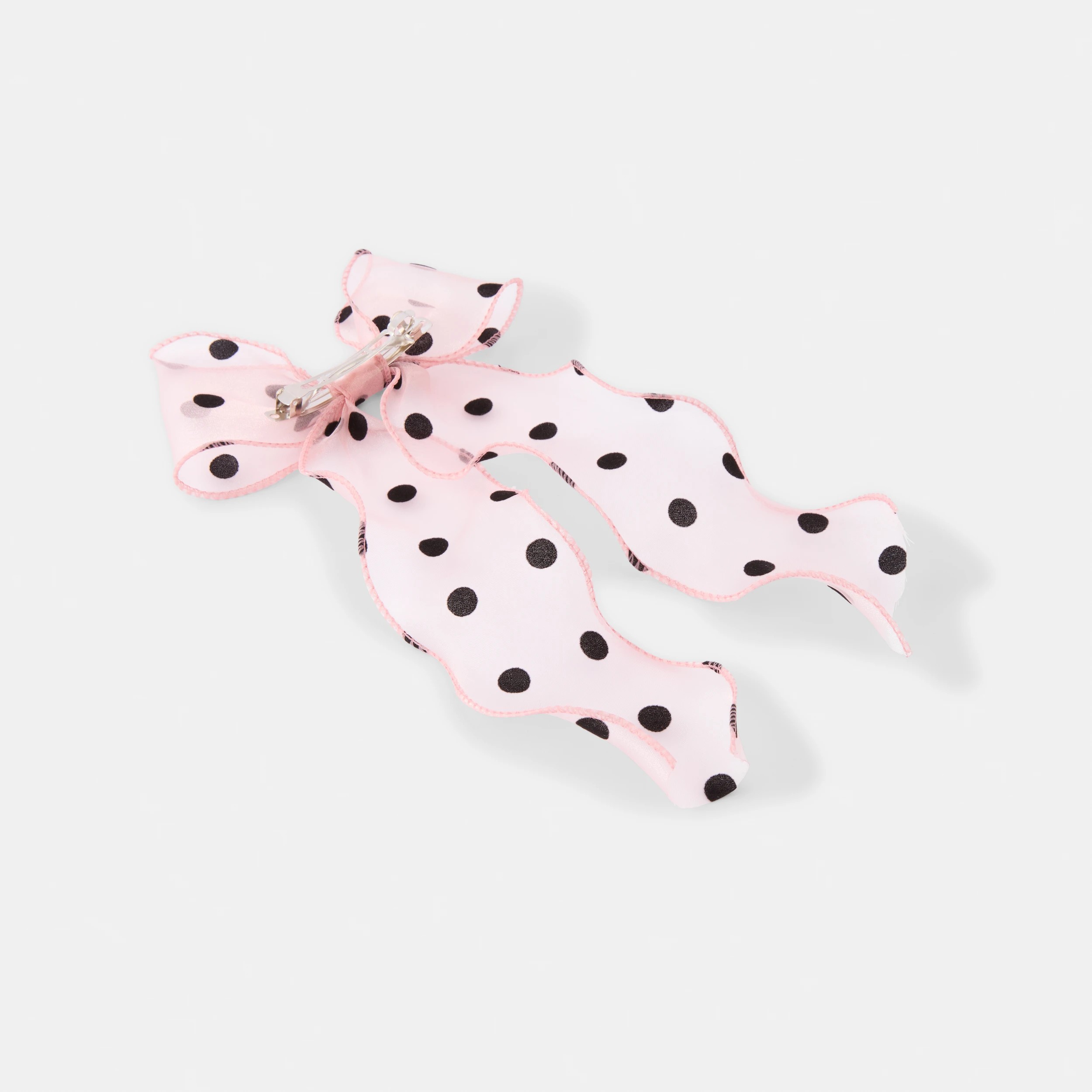 2 Organza Polka Dot Bow Clip, 2 of 4