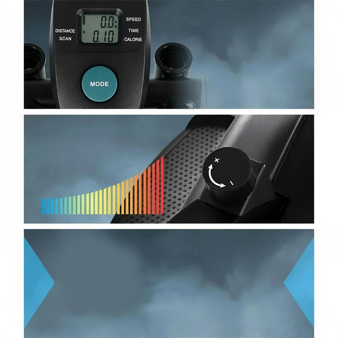 5 Everfit Exercise Bike 4 in 1 Elliptical Cross Trainer Home Gym Indoor - Black, 5 of 6