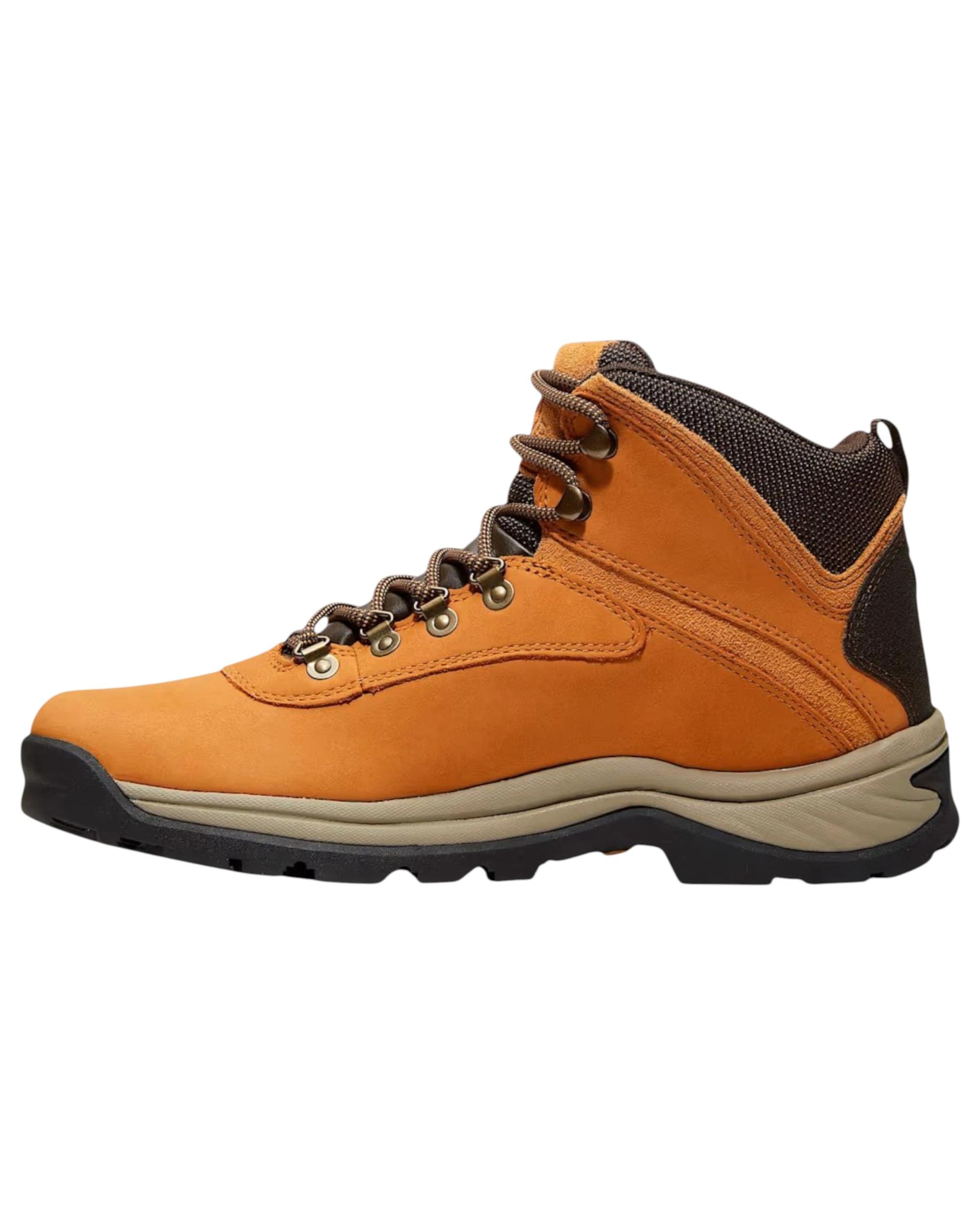 3 Timberland Mens White Ledge Wheat Nubuck Waterproof Mid Hiker Boots WHEAT NUBUCK, 3 of 7
