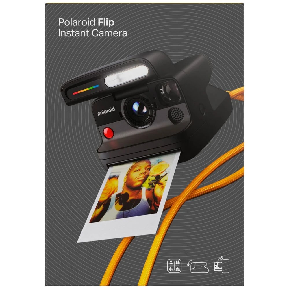 3 Polaroid Flip Instant Camera Black, 3 of 3