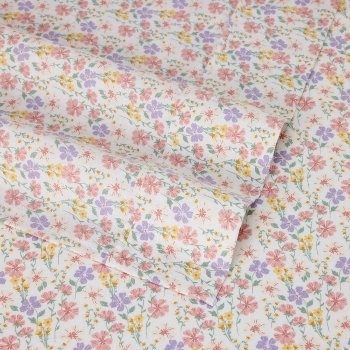 4 Ruby Cotton Flannelette Sheet Set - Single Bed, 4 of 7