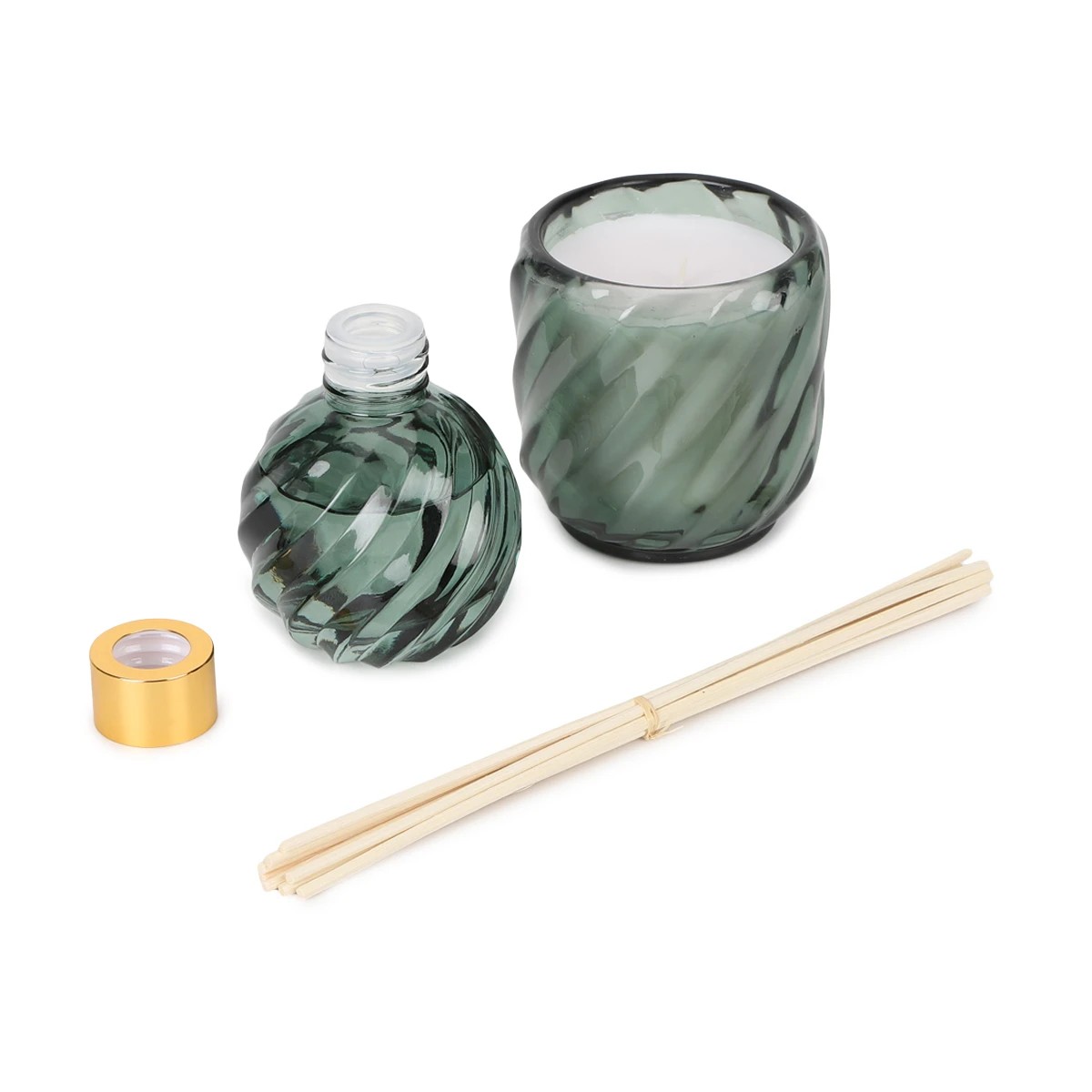4 Poppy and Honeysuckle Reed Diffuser and Fragrant Candle Set, 4 of 10
