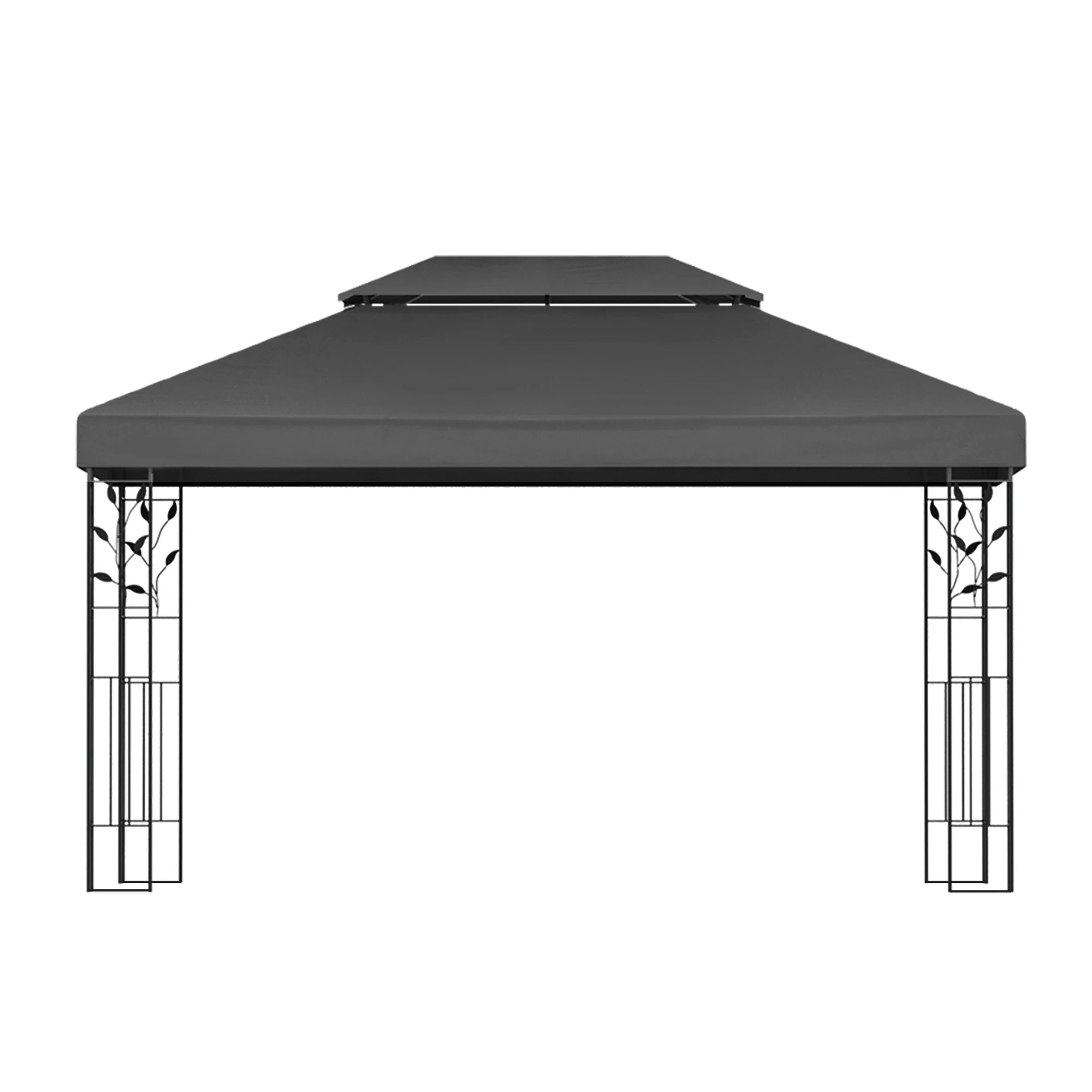 3 Instahut Gazebo 4x3m Marquee Outdoor Wedding Party Event Tent Home Iron Art Shade - Grey, 3 of 6