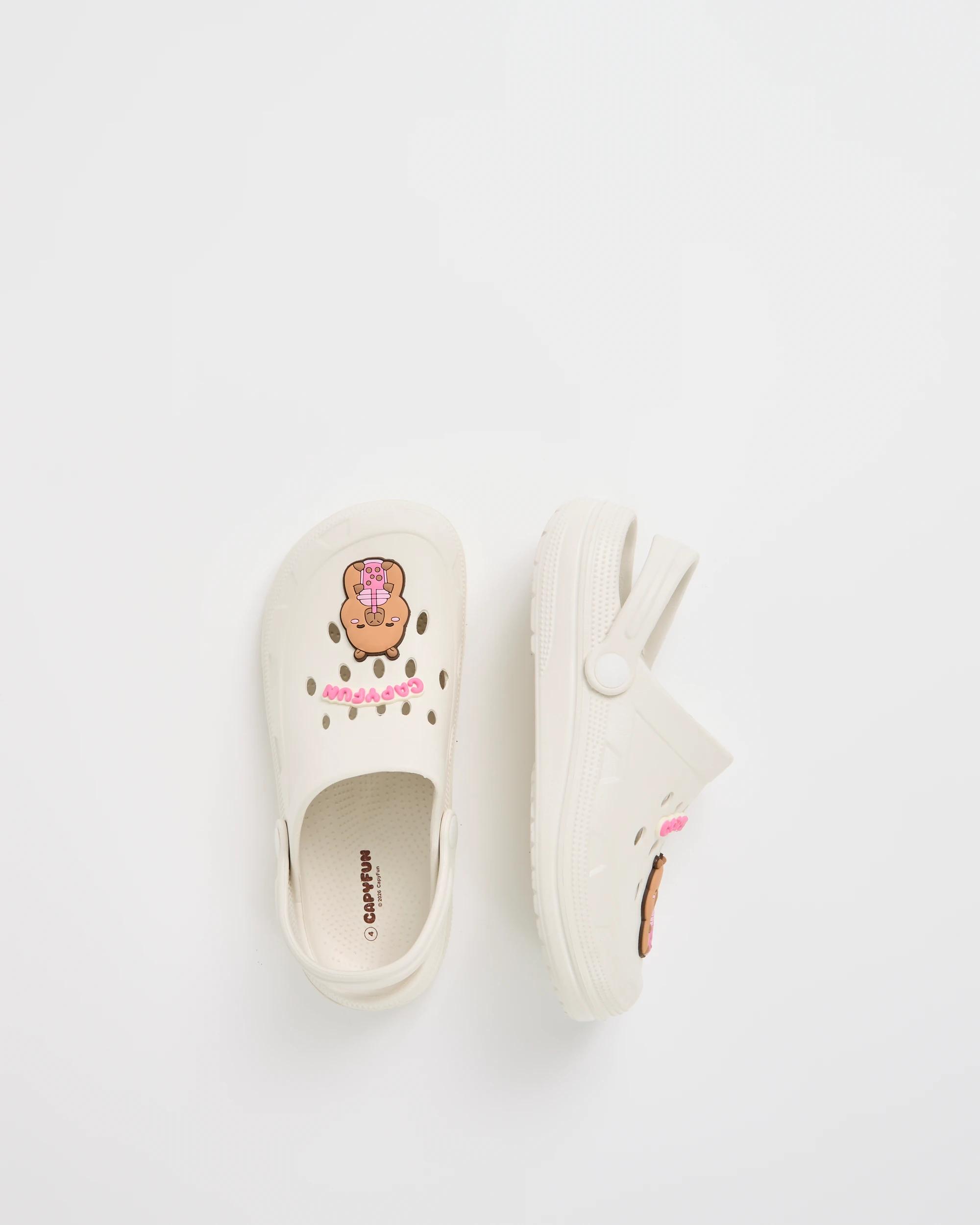 3 Licensed CapyFun Clogs CAPYFUN WHITE, 3 of 3