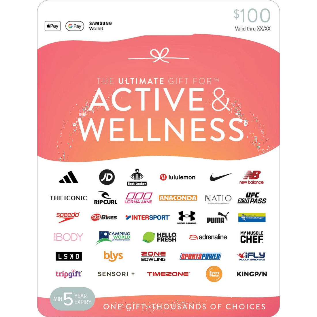 1 The Ultimate Active & Wellness $100 Gift Card, 1 of 1