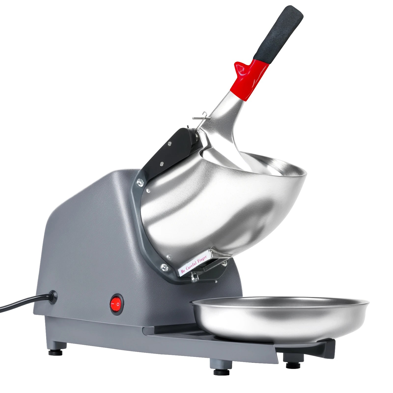 1 Yopower Electric Ice Crusher, 65KG/hr Electric Shaved Ice Machine - Grey, 1 of 1