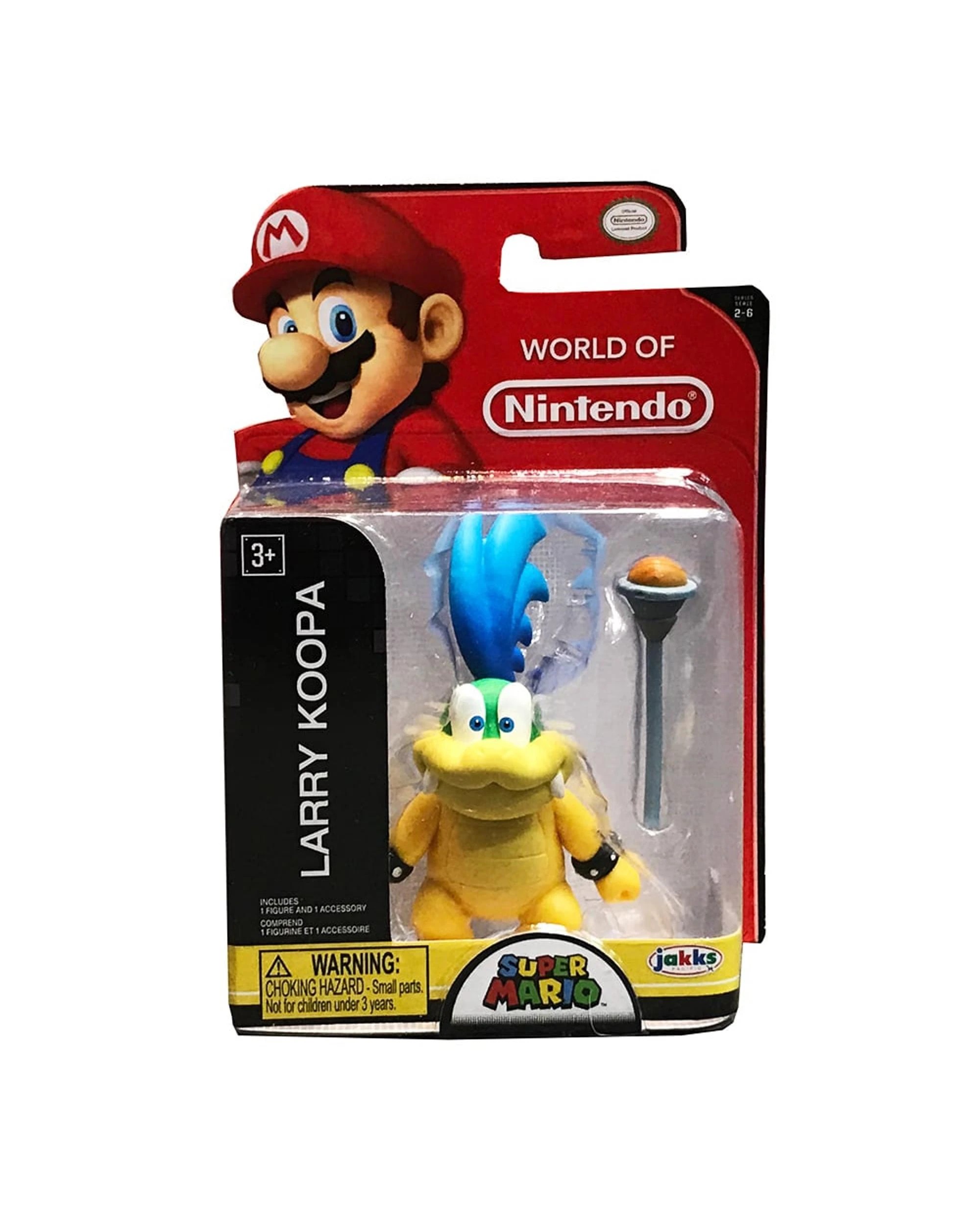1 World of Nintendo Series 2-6 Super Mario Larry Koopa 2.5 inch Figure, 1 of 1