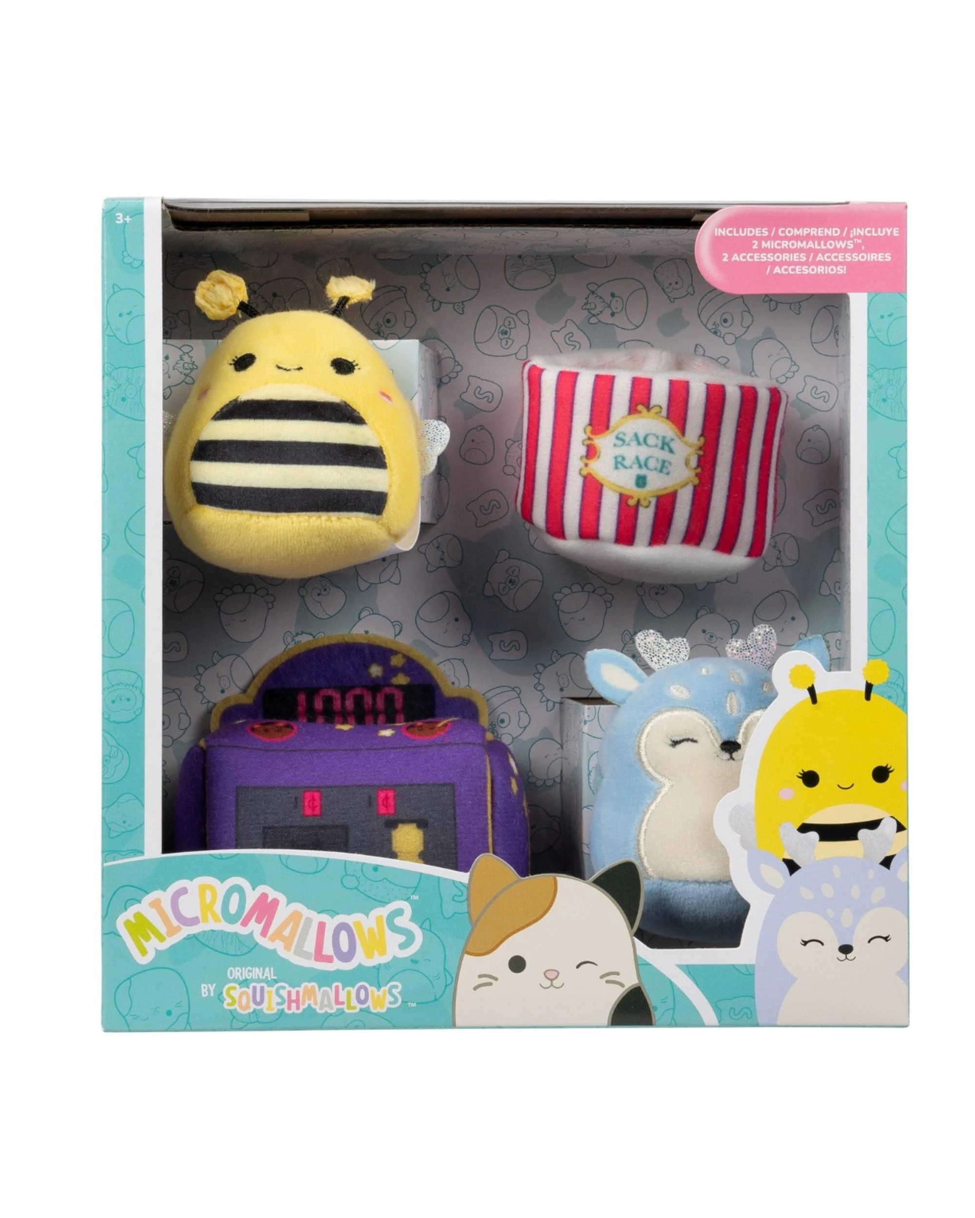 1 Squishmallows Micromallows 2.5 Plush Accessory Set Game On, 1 of 4
