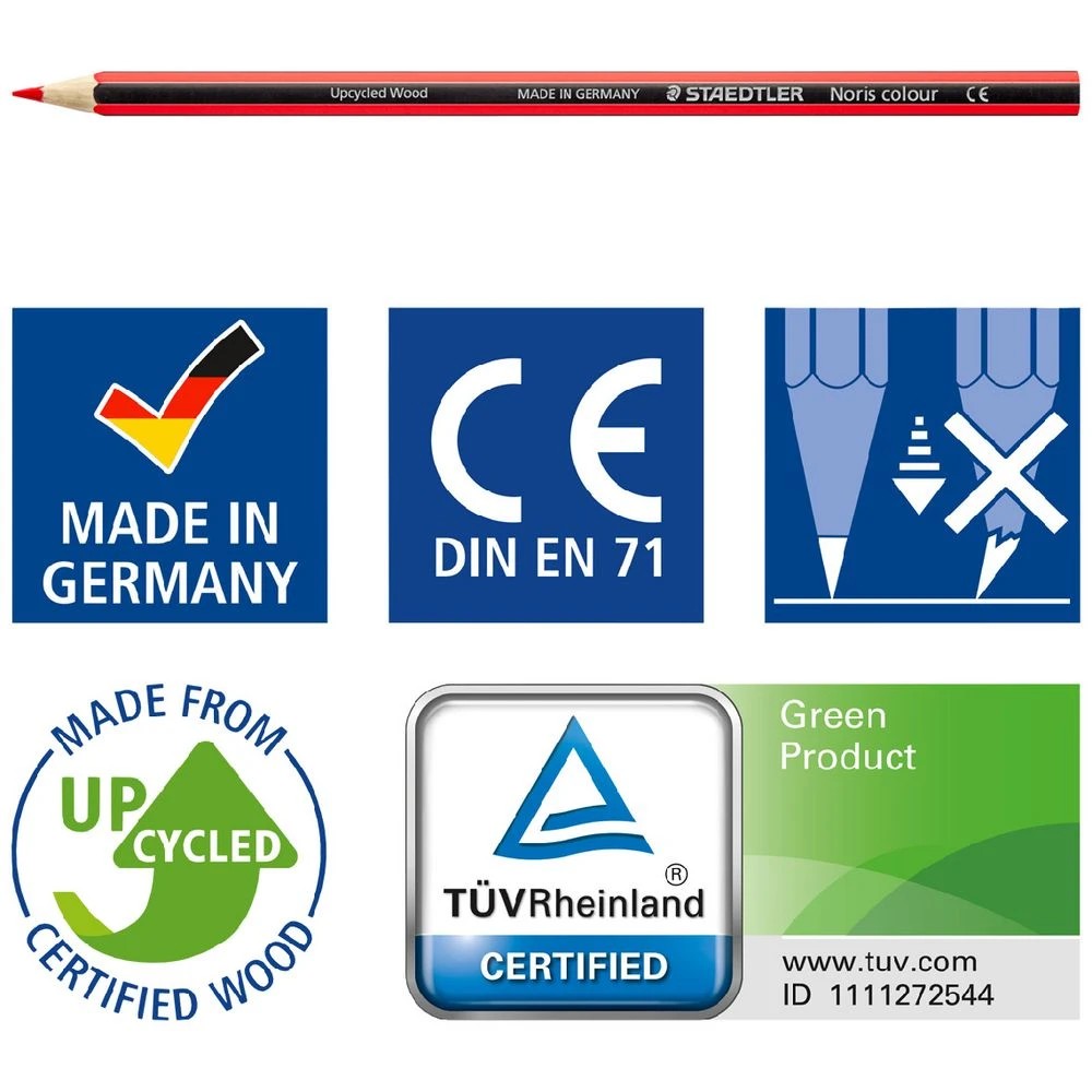 6 Staedtler Noris Coloured Pencils 108 Pack, 6 of 7