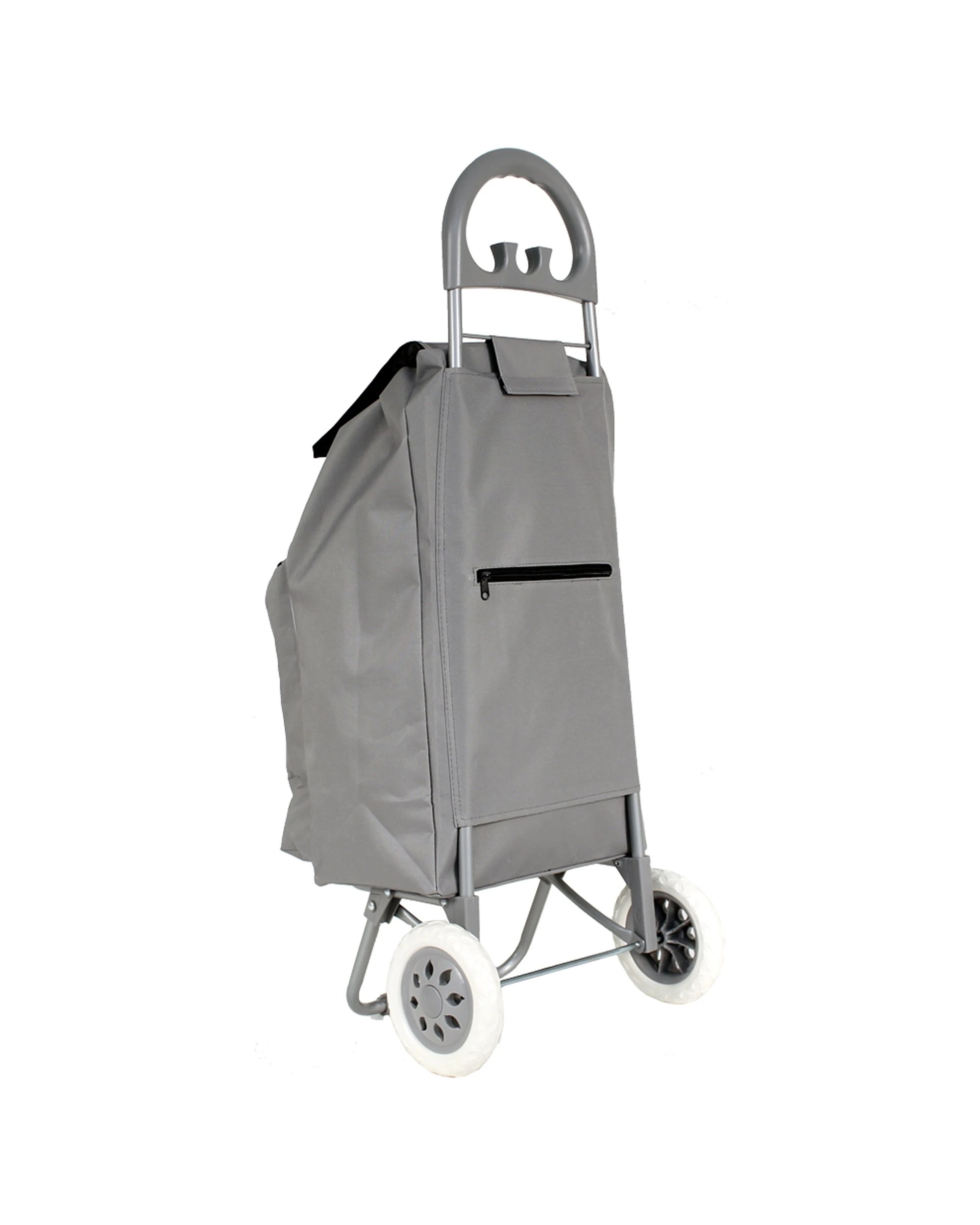 2 Tosca 70L 58cm Shopping Cart Trolley Bag with Wheels Lightweight Durable - Grey, 2 of 4