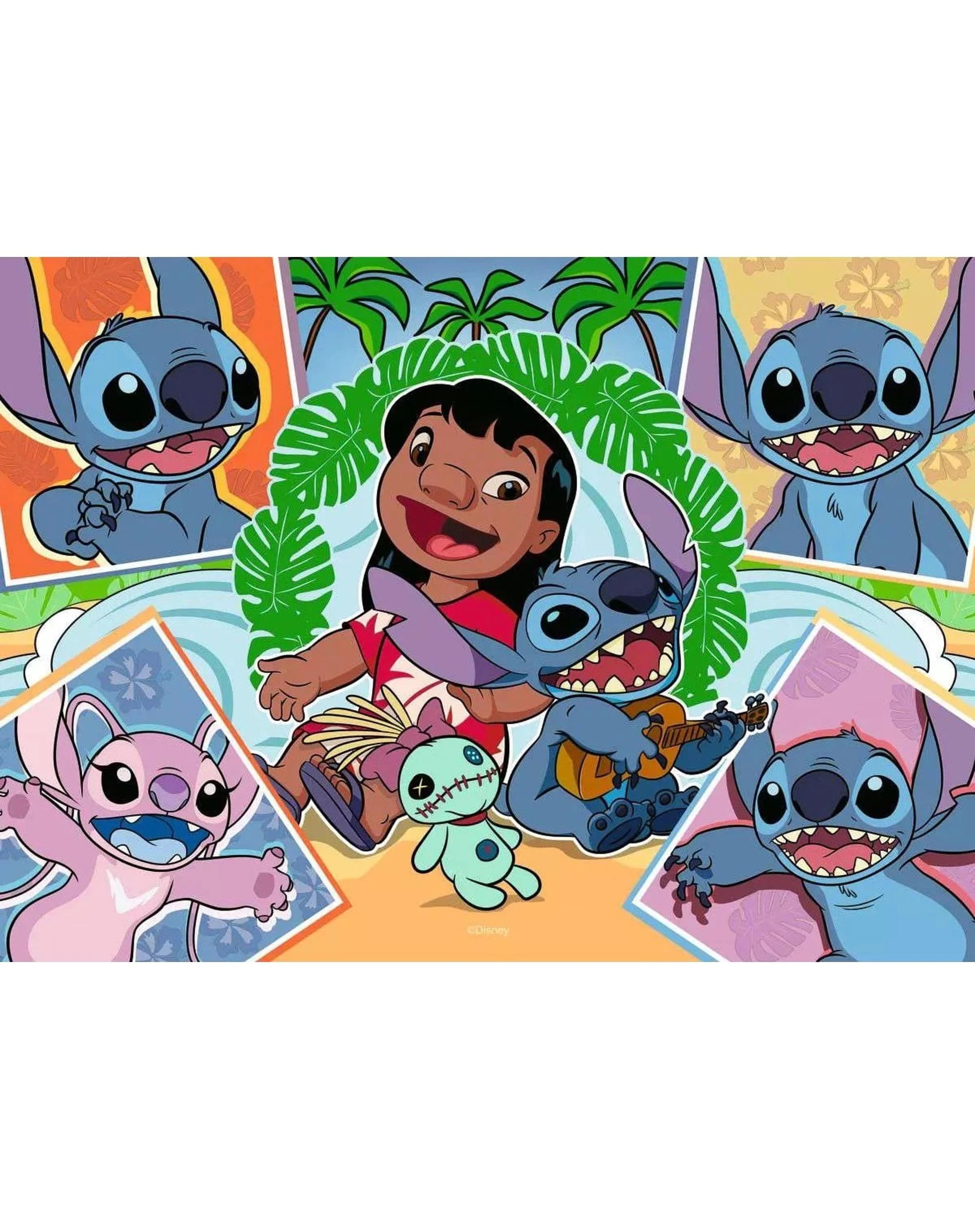 2 Ravensburger Disney Stitch Bumper Puzzle Pack 4 x 100 Piece Jigsaw Puzzle, 2 of 5