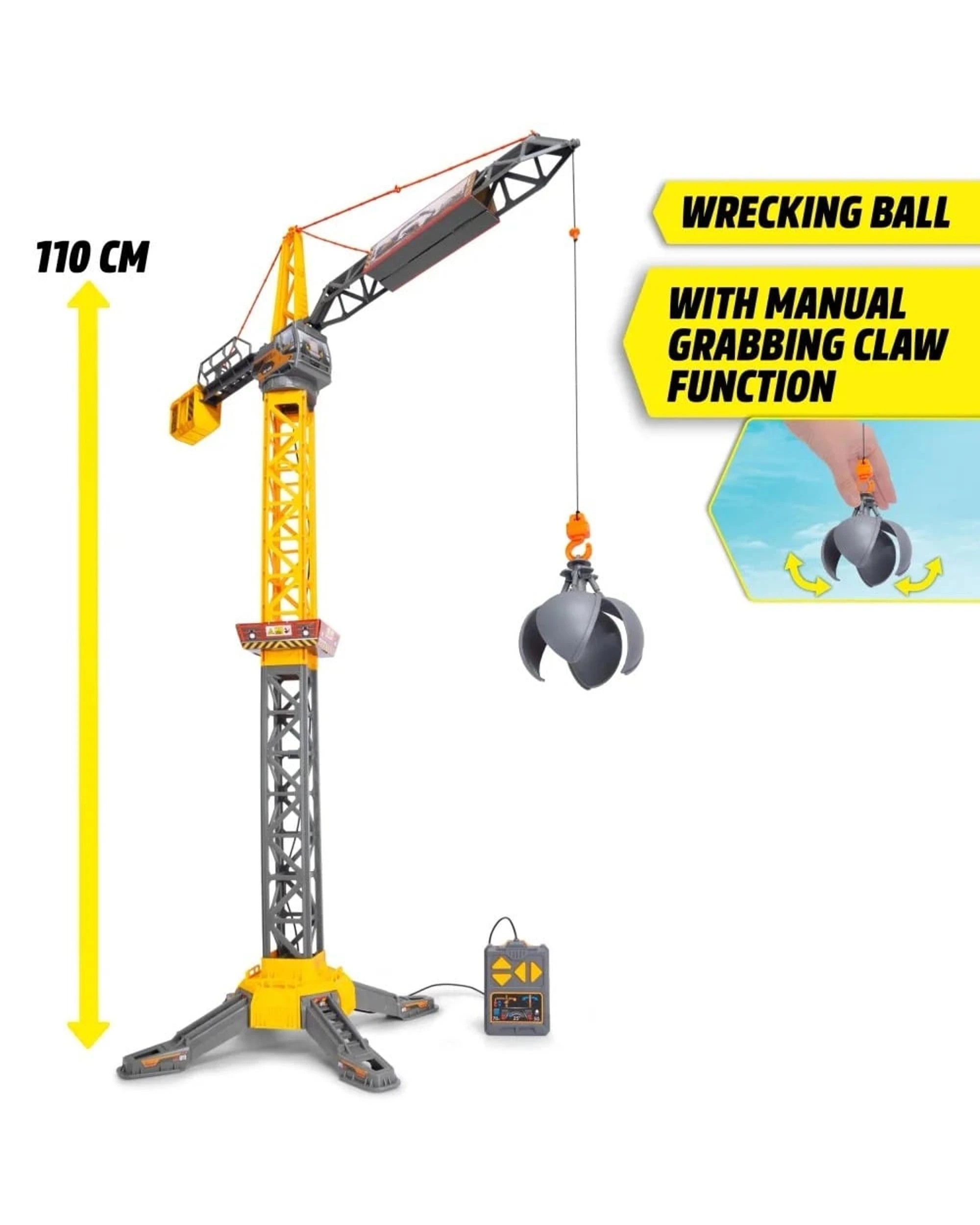 4 Dickie Toys Might Crane 110cm Remote Controlled Crane, 4 of 7