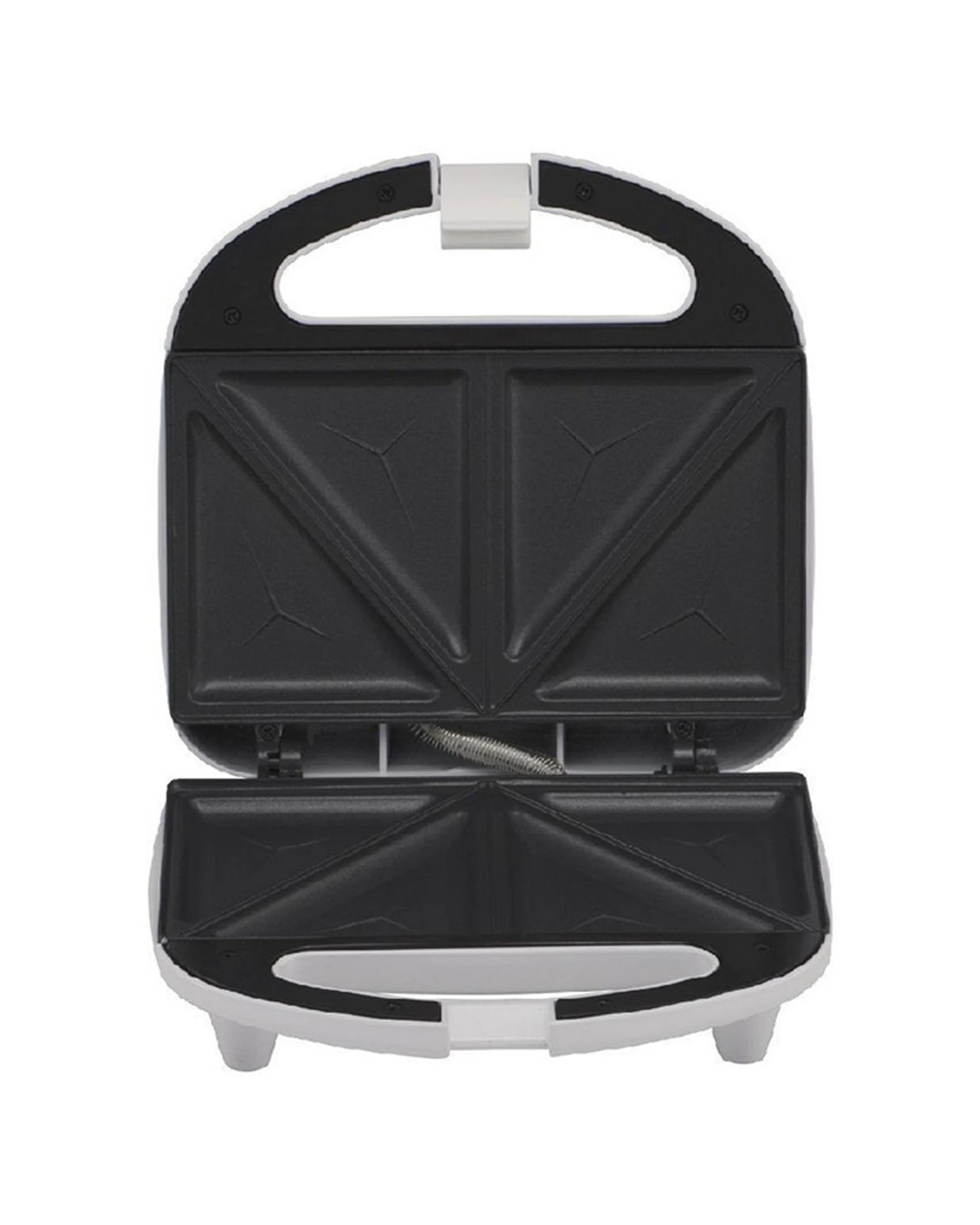 2 Tiffany 2 Slice Sandwich Maker 750W Nonstick Plates Cool Touch Handle - White, 2 of 3