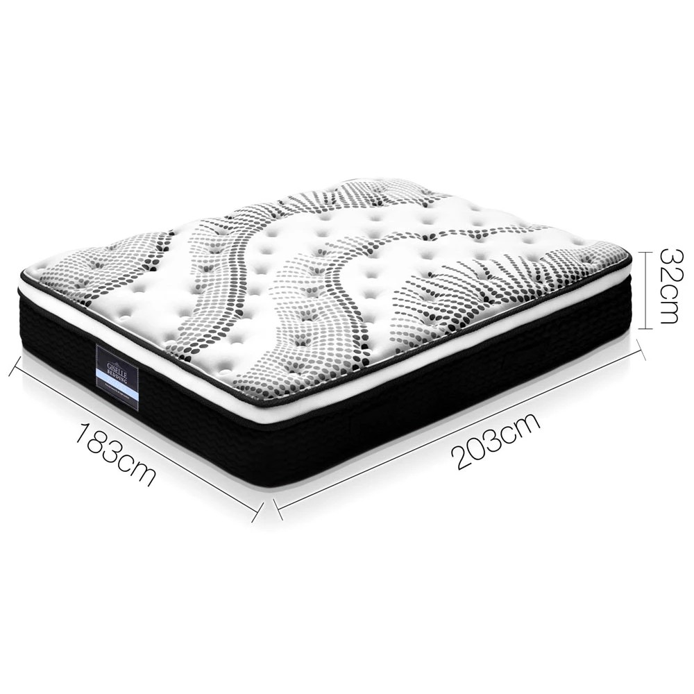 2 Giselle Bedding 32cm Mattress Euro Top - King Bed - Multi, 2 of 10