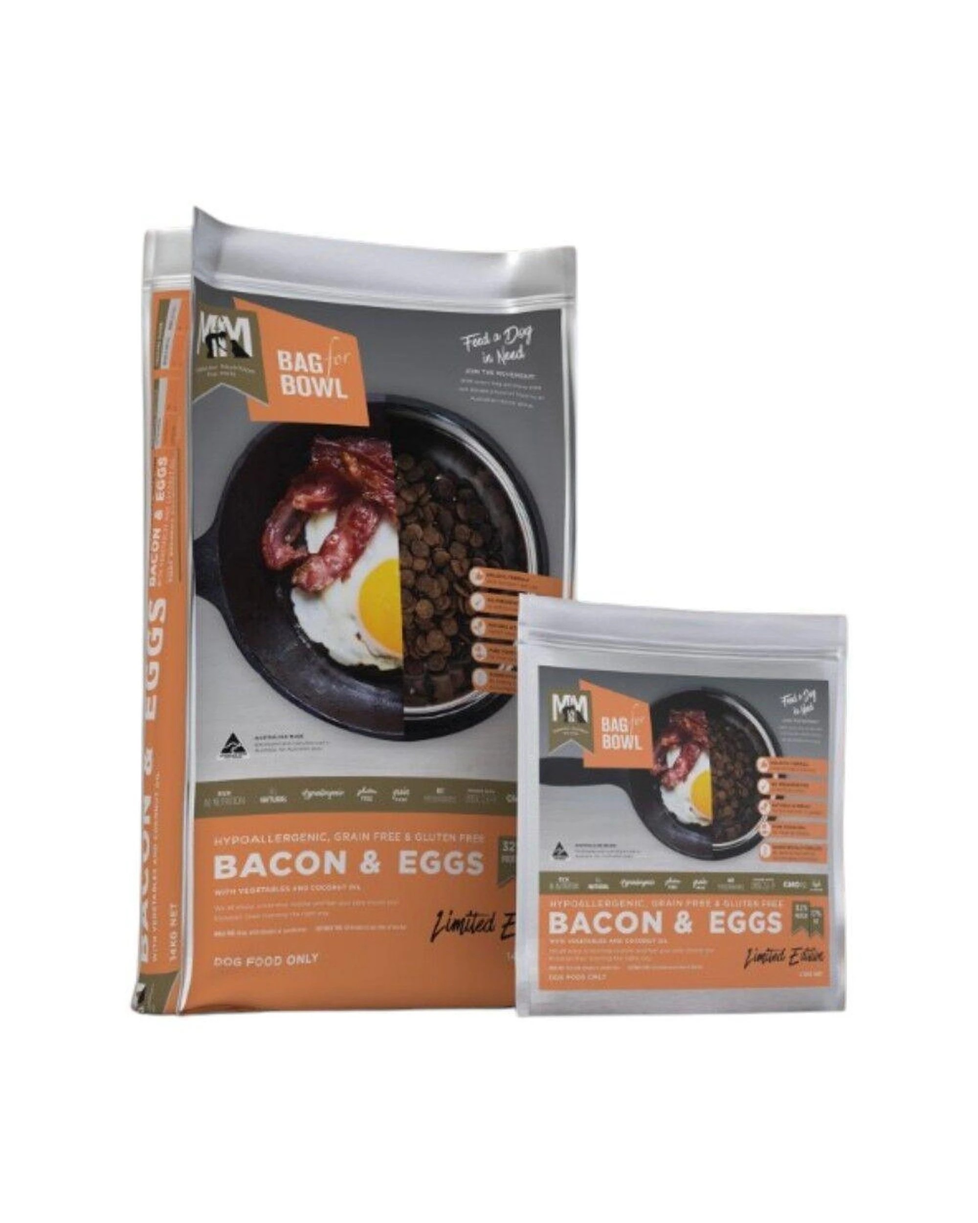 4 MFM All Breeds Grain & Gluten Free Dry Dog Food Bacon & Eggs 14kg, 4 of 6