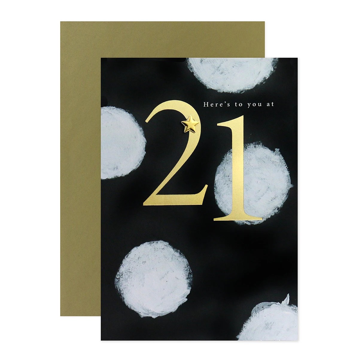 1 Connections from Hallmark 21st Birthday Card - Gold Foil, 1 of 3