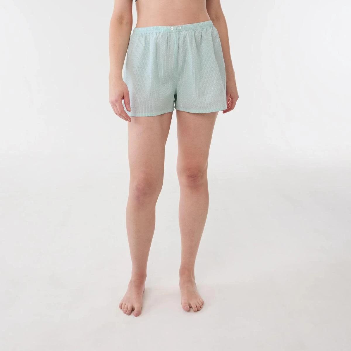 5 Seersucker Sleep Shorts STRIPE BAY BREEZE, 5 of 5