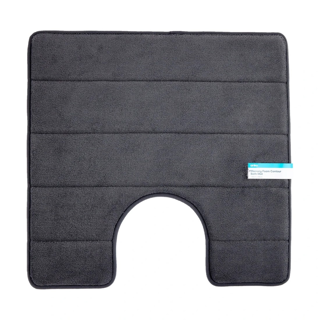 5 Memory Foam Contour Bath Mat - Charcoal, 5 of 5