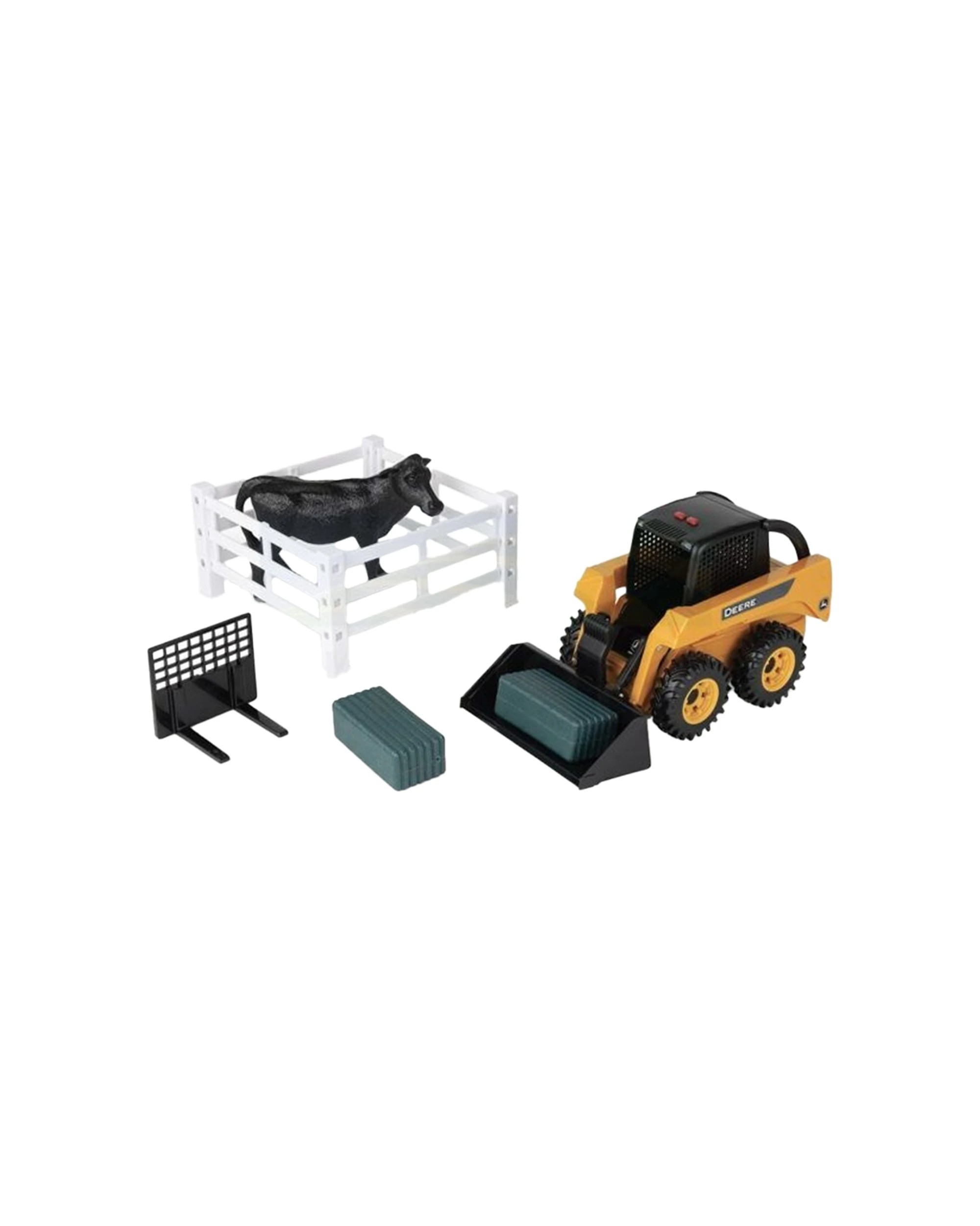 1 John Deere 10pc Big Farm Skid Steer Vehicle Toy Play Set - Multi, 1 of 1