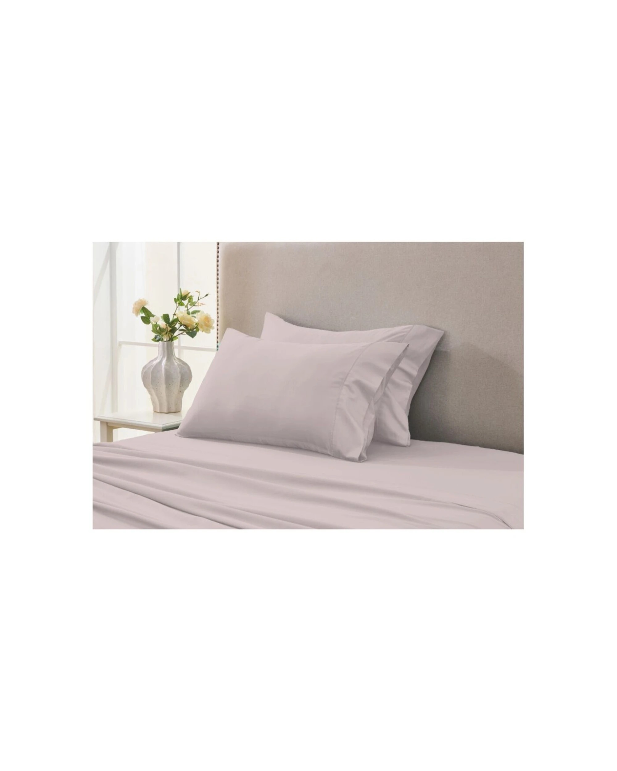 1 Grosvenor House Egyptian Cotton Standard Pillowcases 2x 2pc 500TC - Pink, 1 of 5