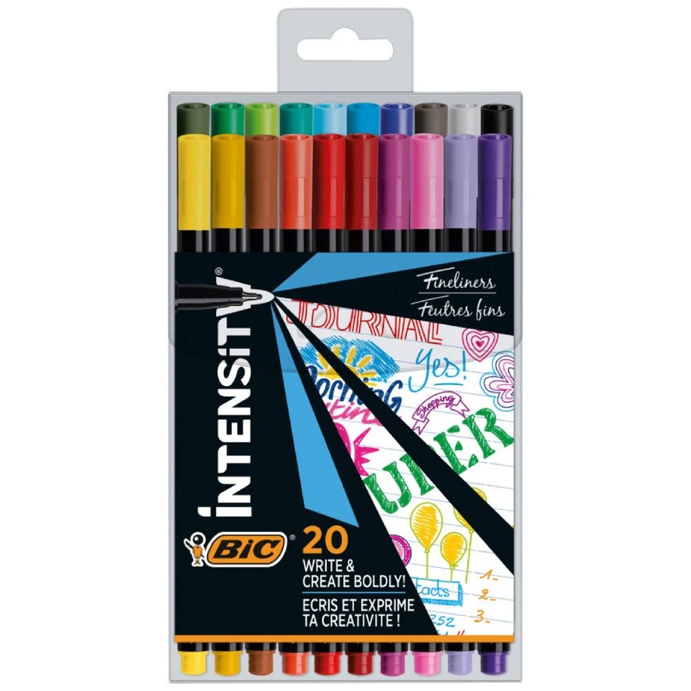 1 BIC Intensity Fineliners Assorted 20 Pack, 1 of 7