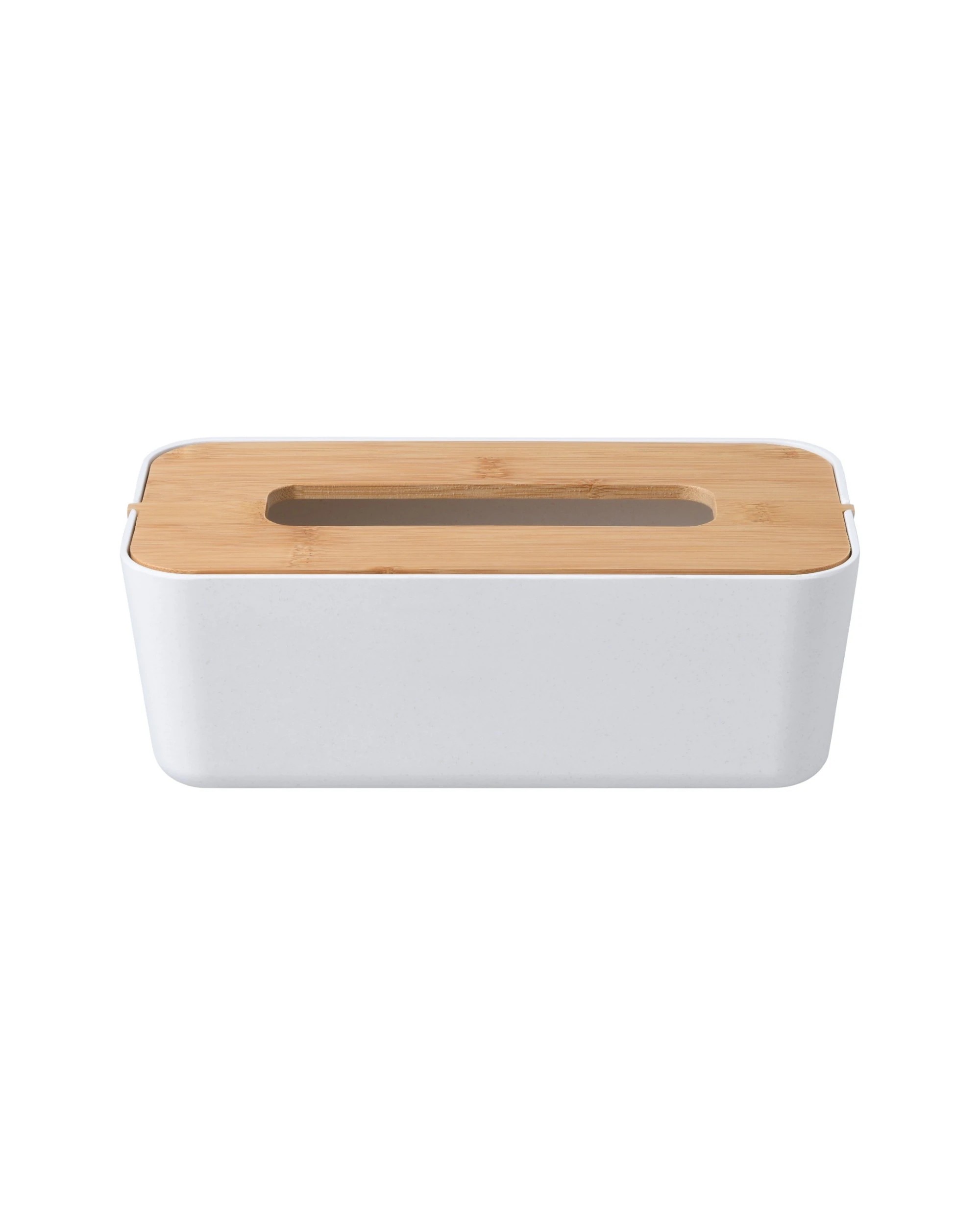1 Takara Takae Natural Bamboo Tissue Box Large - White, 1 of 7