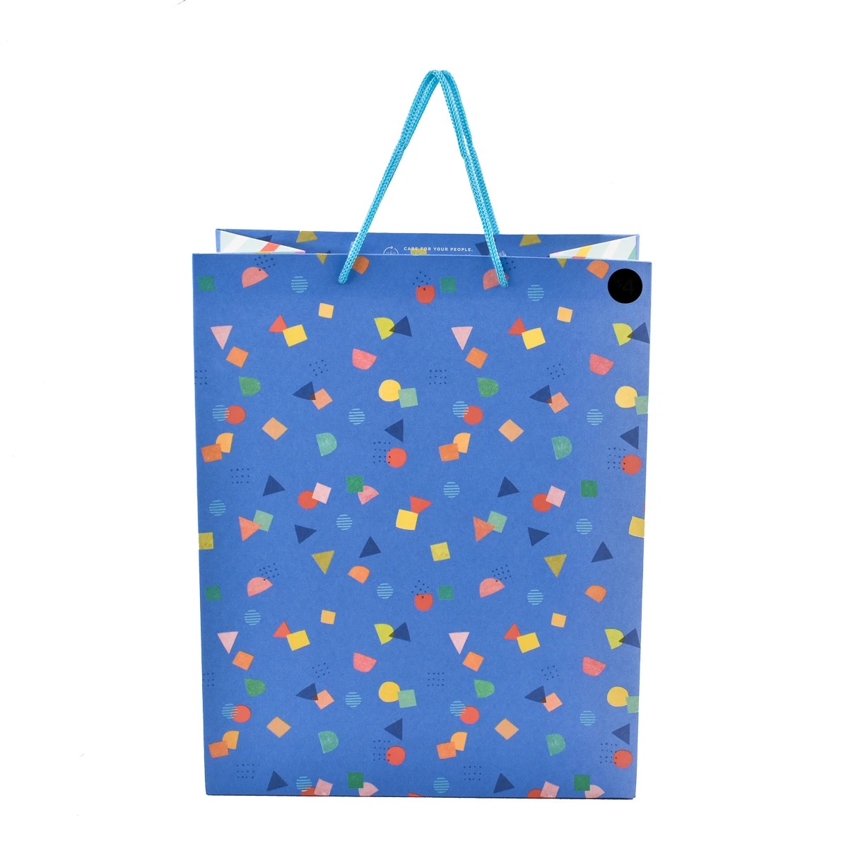 2 Hallmark Large Blue Colourful Confetti Gift Bag, 2 of 3