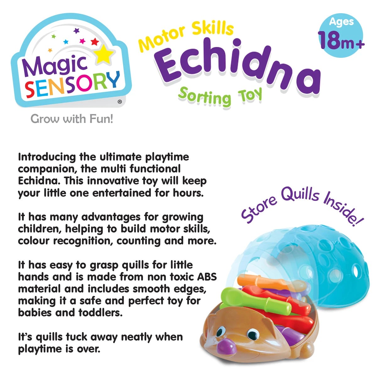 8 Magic Sensory Fine Motor Skills Echidna, 8 of 10