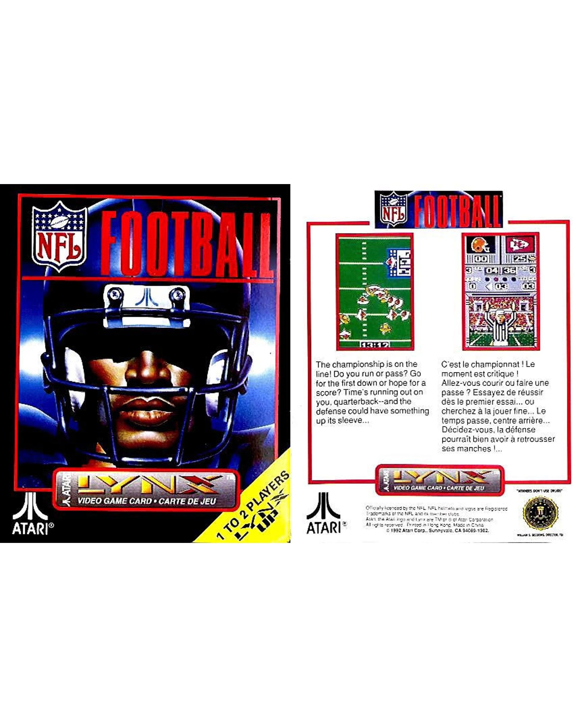 2 NFL Football - Atari Lynx, 2 of 2