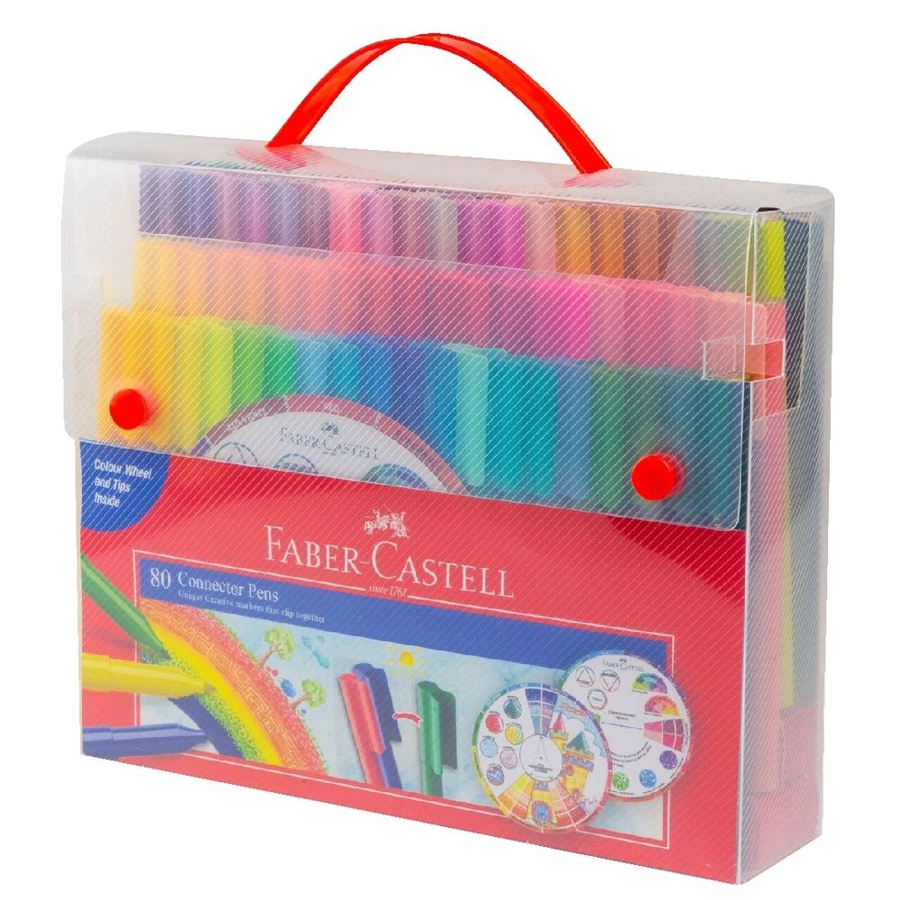 6 Faber Castell Connector Pens - 80 Pack - Multi, 6 of 6