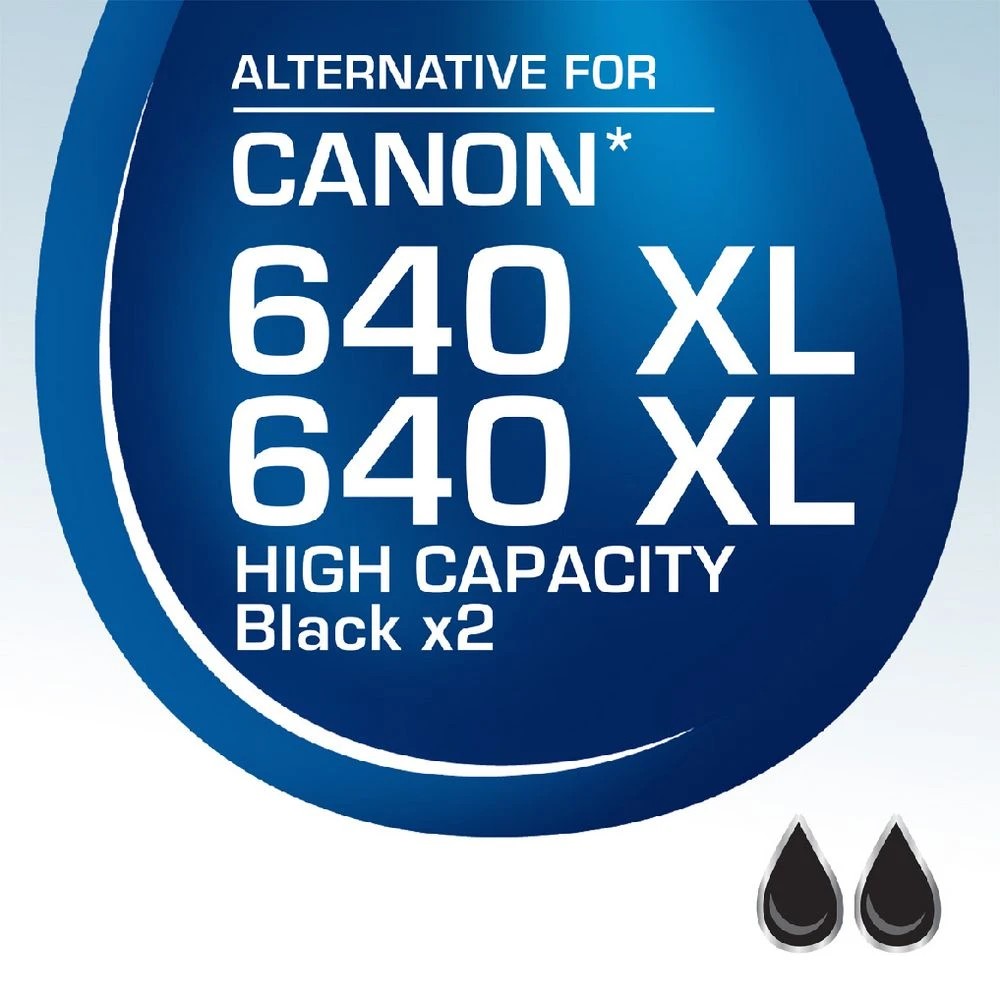 2 Calidad Canon PG-640XL Ink Cartridges Black 2 Pack, 2 of 7